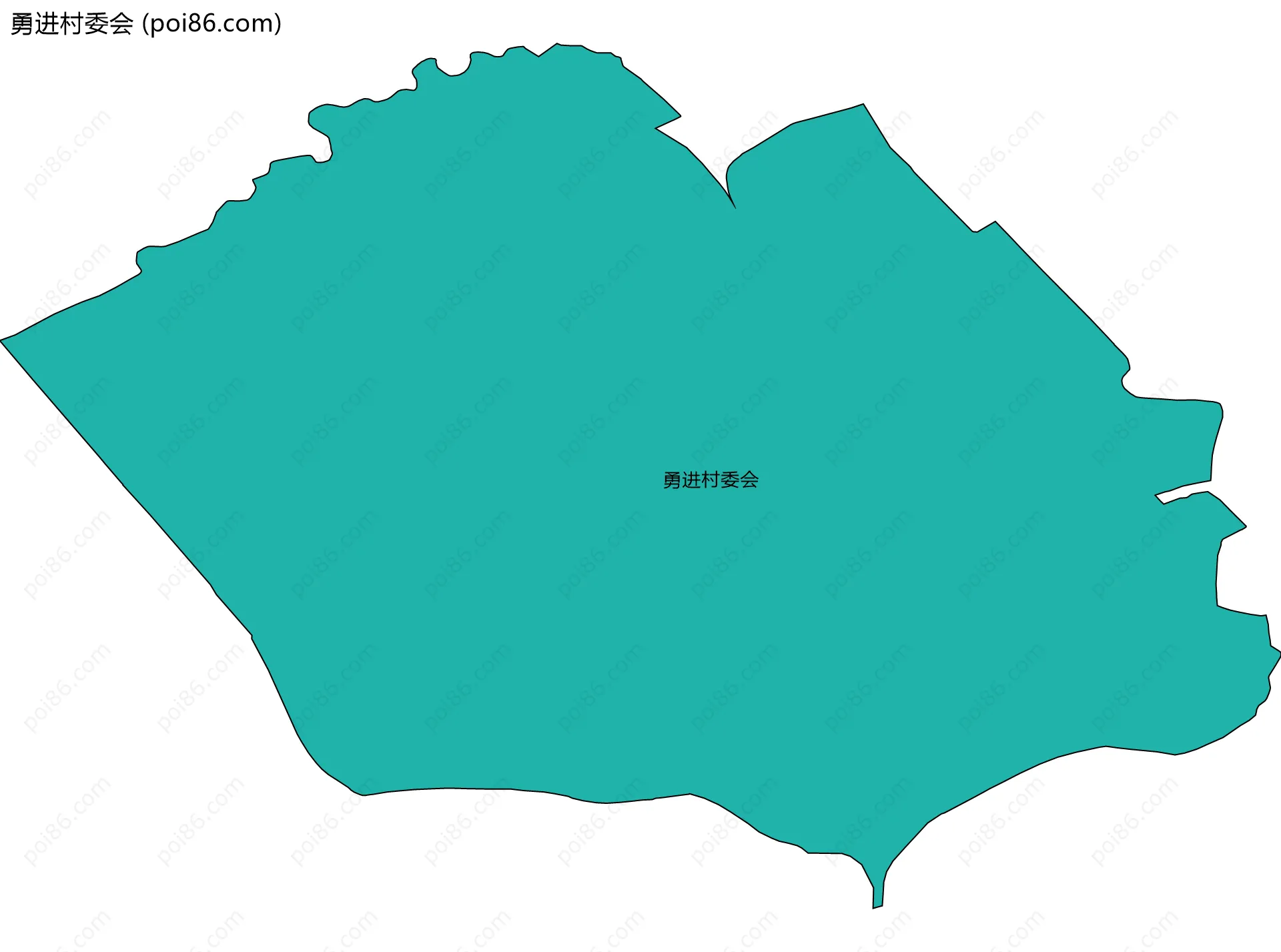 勇进村委会边界地图