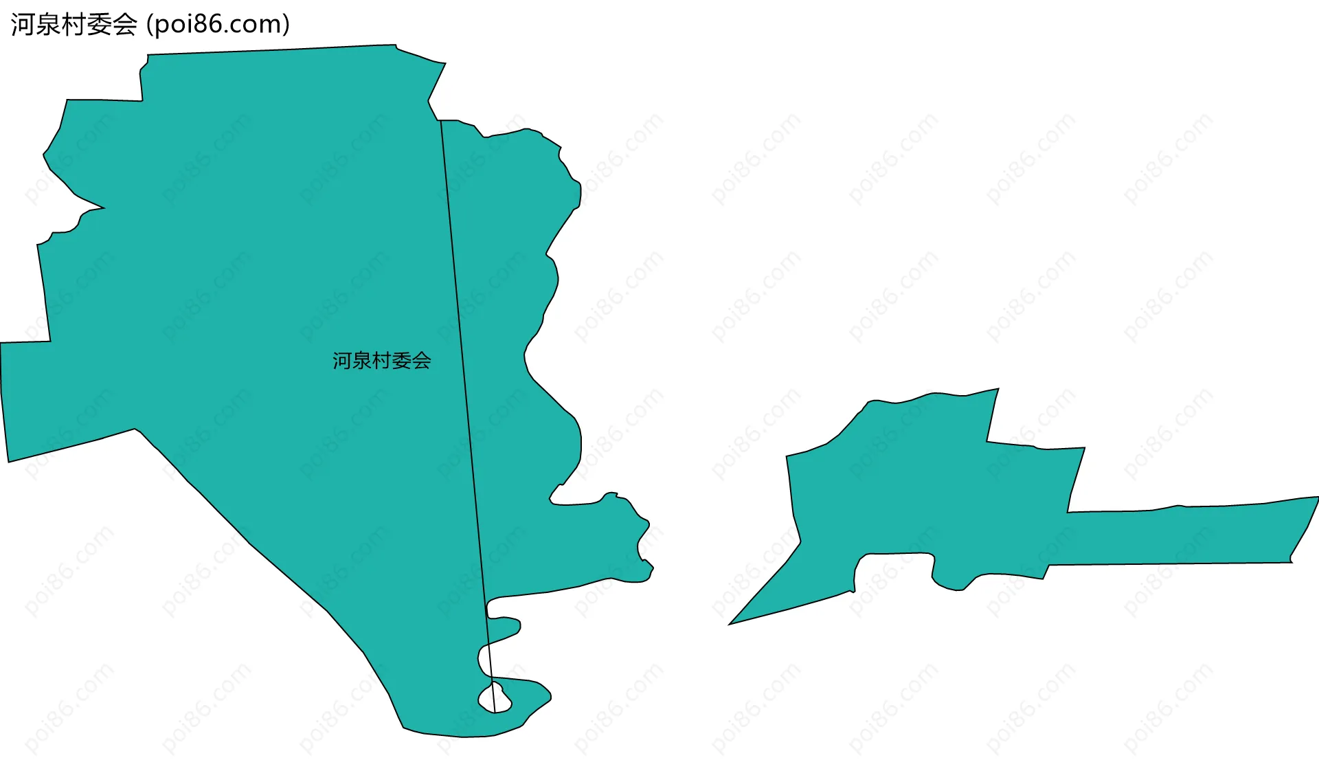 河泉村委会边界地图