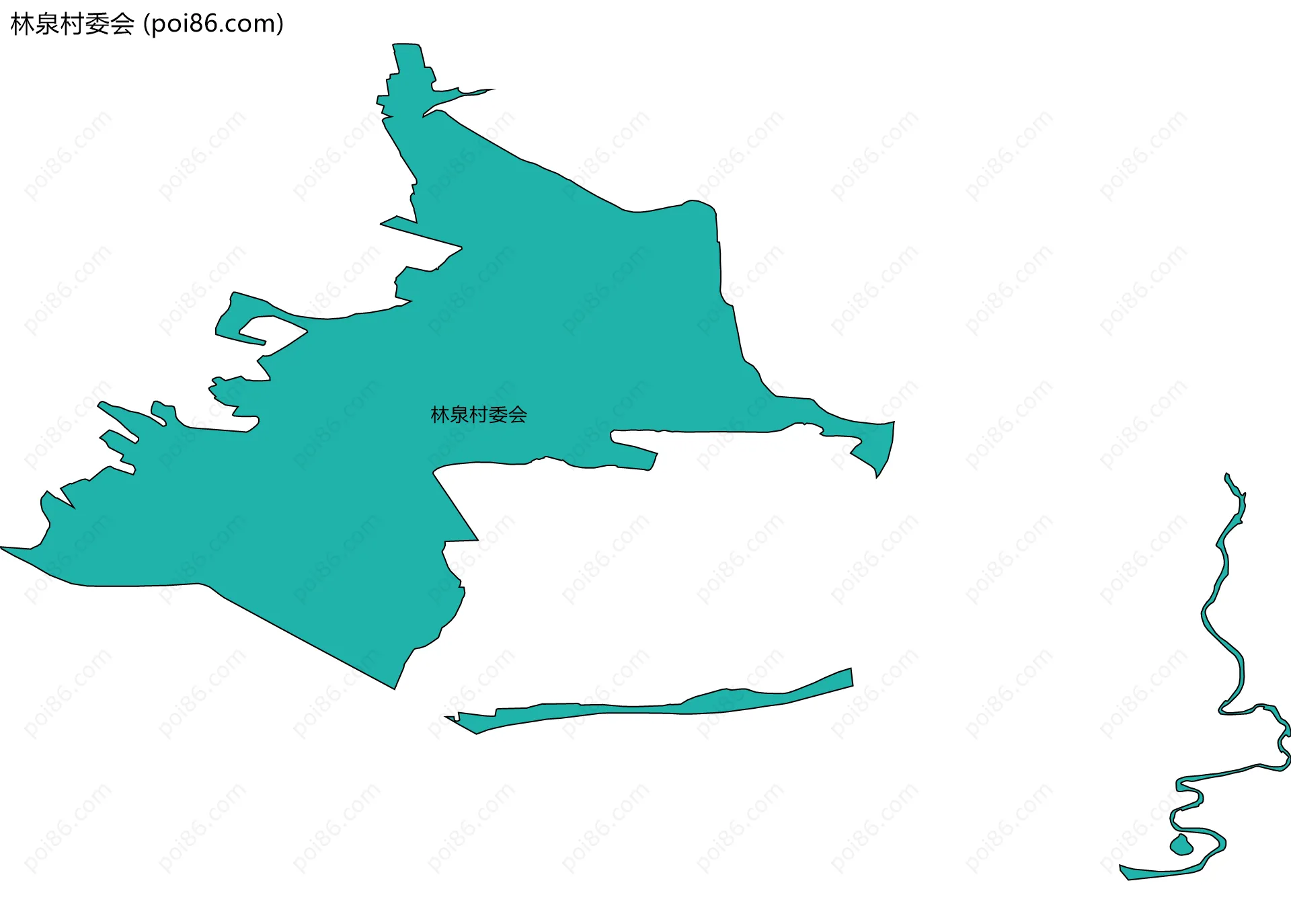 林泉村委会边界地图