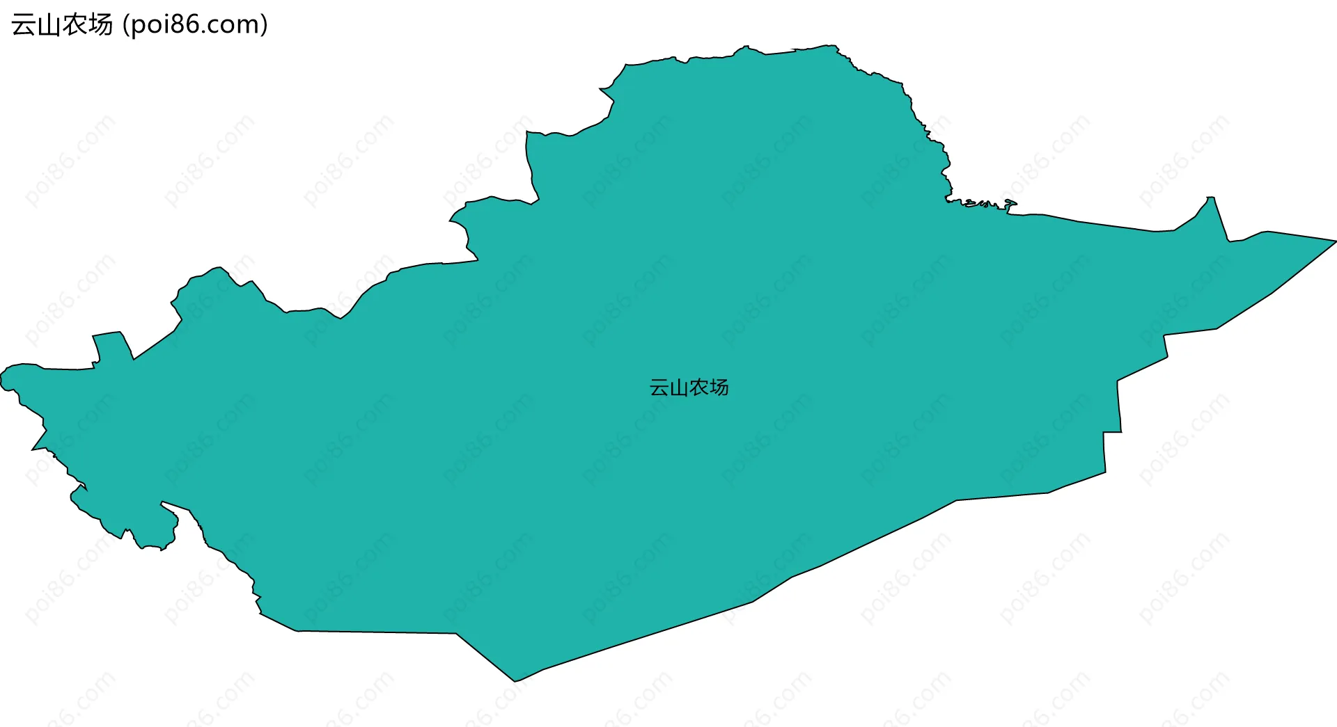 云山农场边界地图