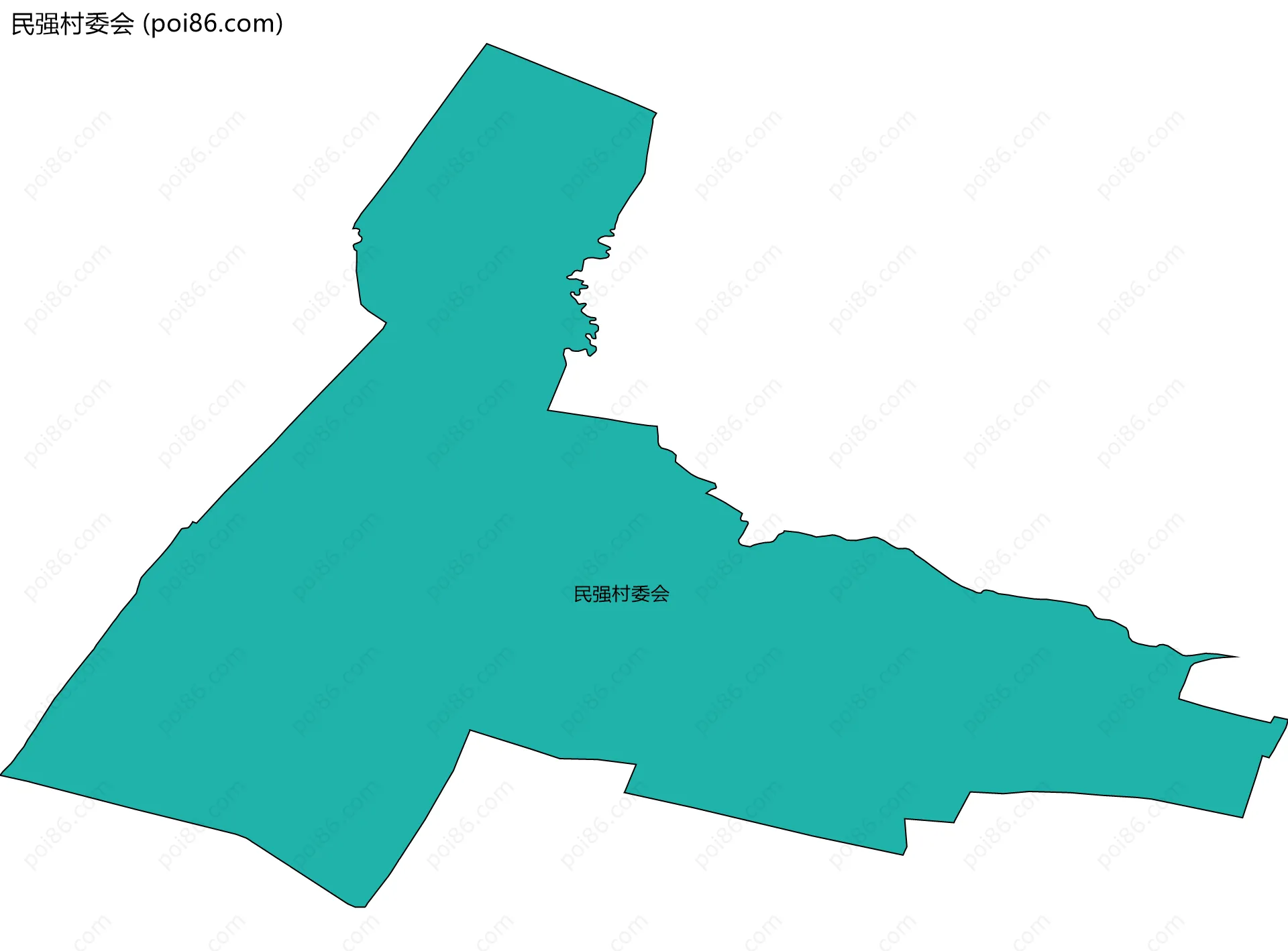 民强村委会边界地图