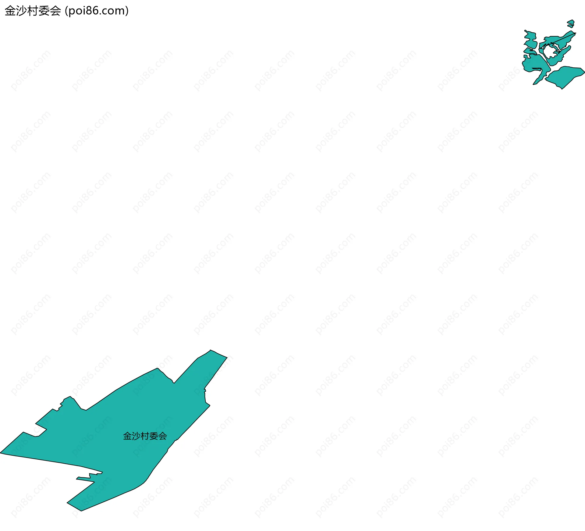 金沙村委会边界地图
