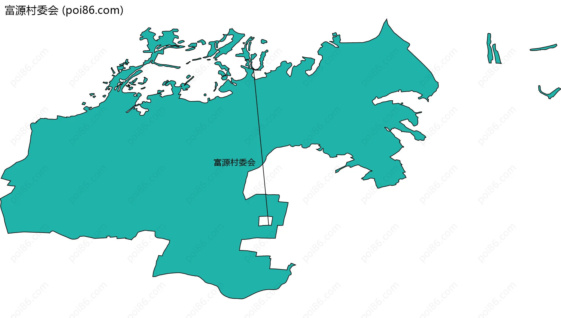 富源村委会边界地图