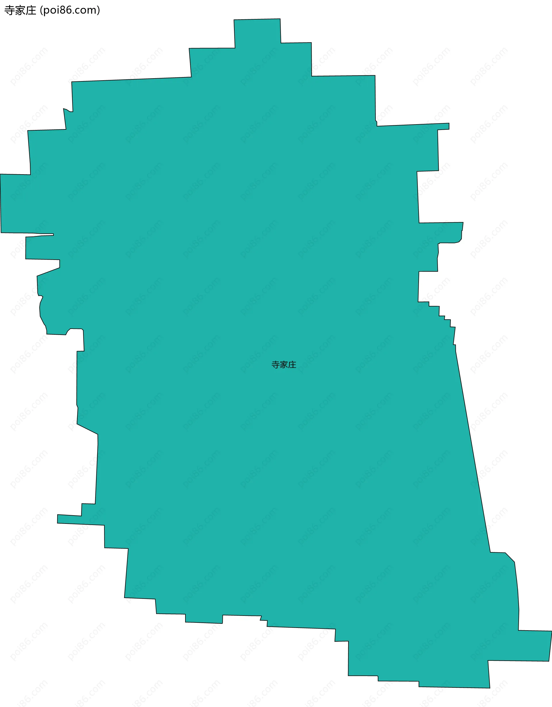 寺家庄边界地图