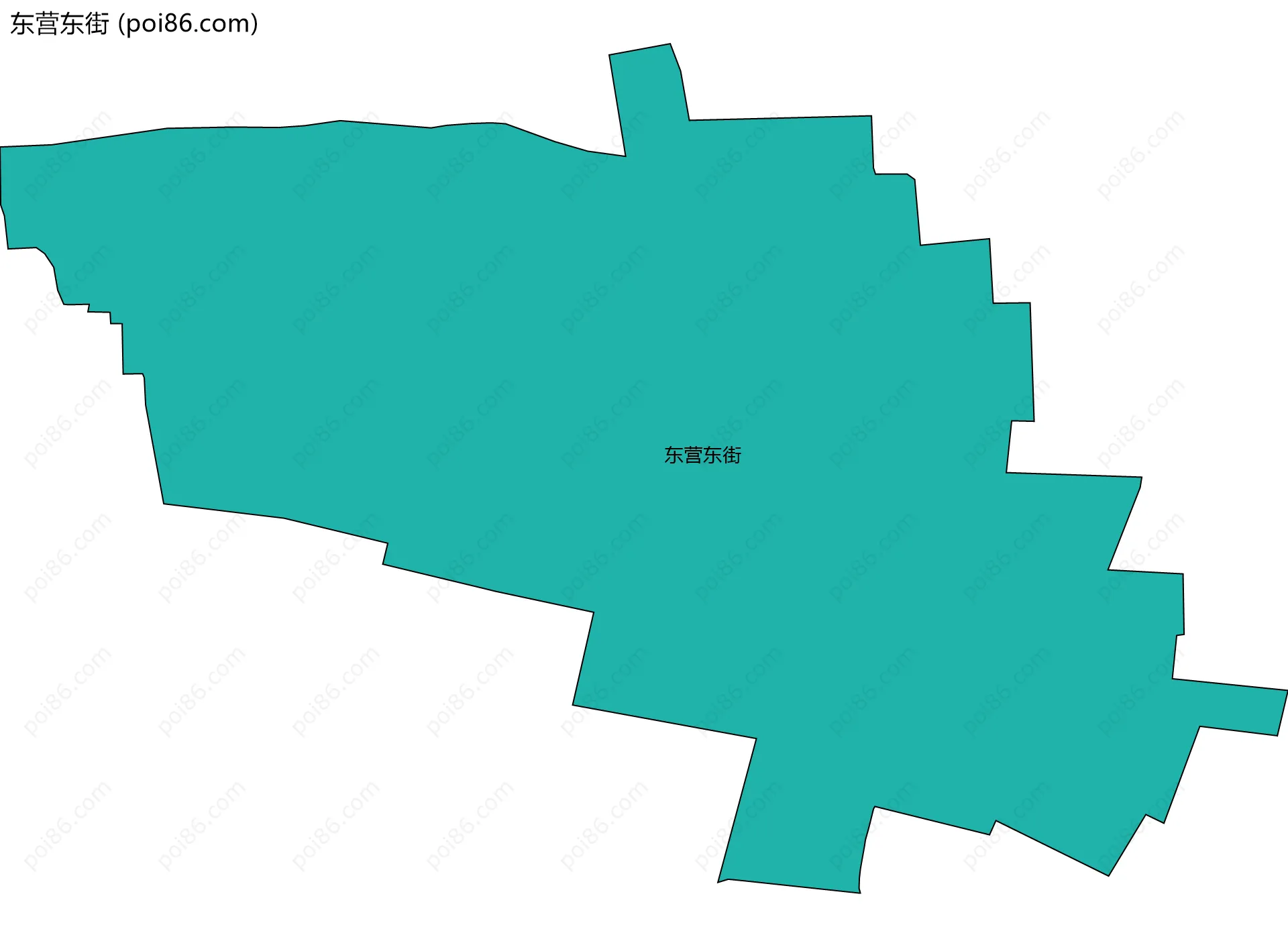 东营东街边界地图
