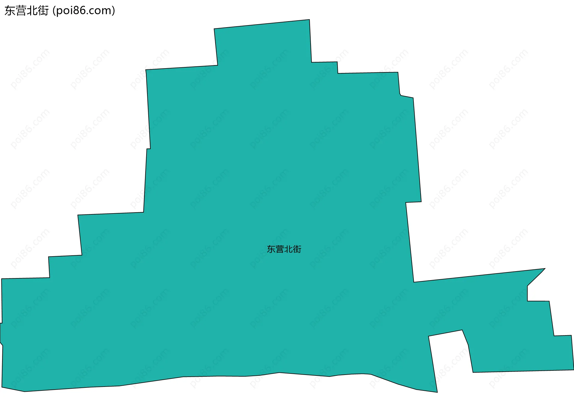 东营北街边界地图