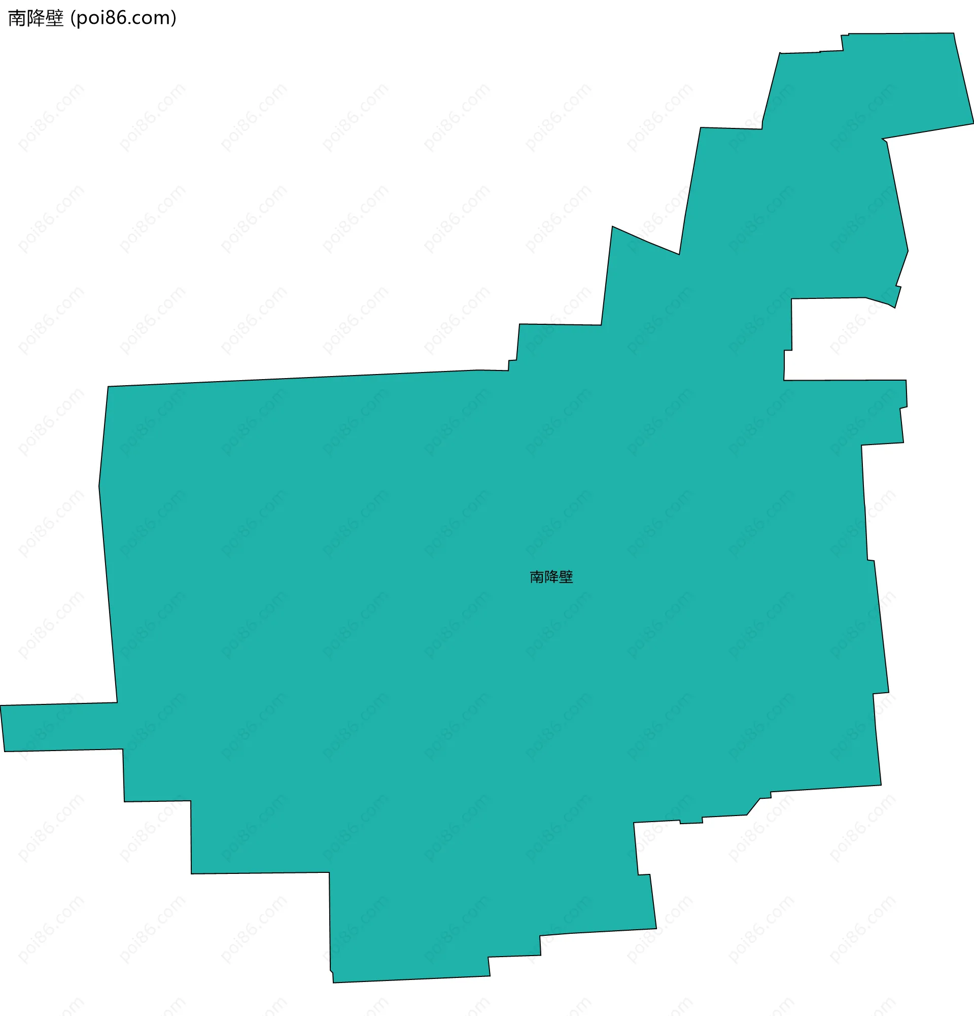 南降壁边界地图