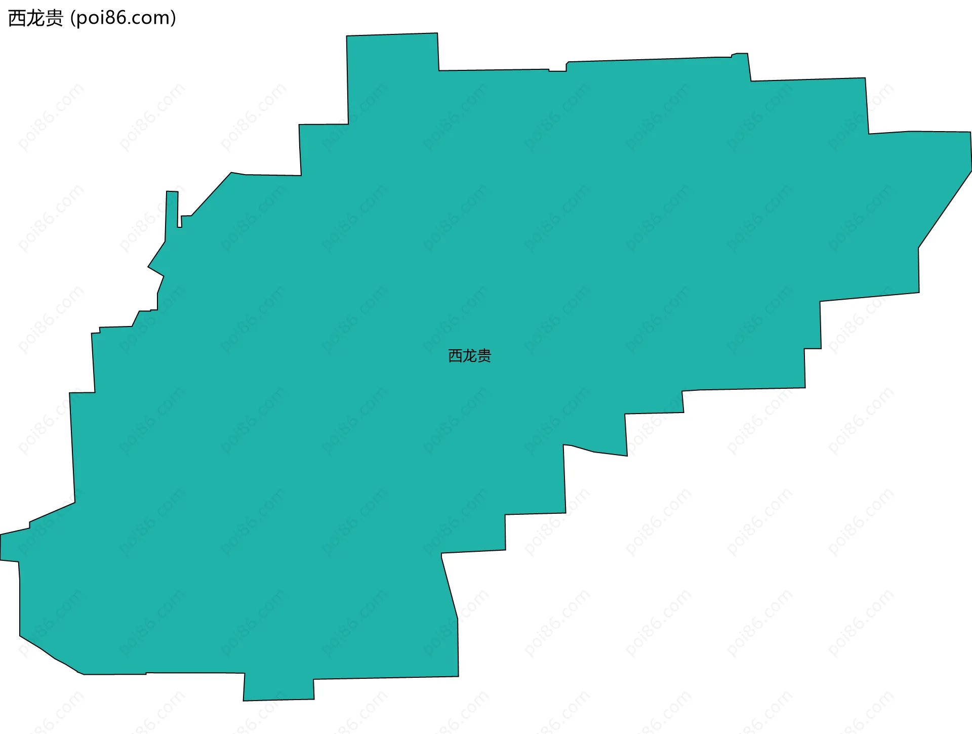 西龙贵边界地图