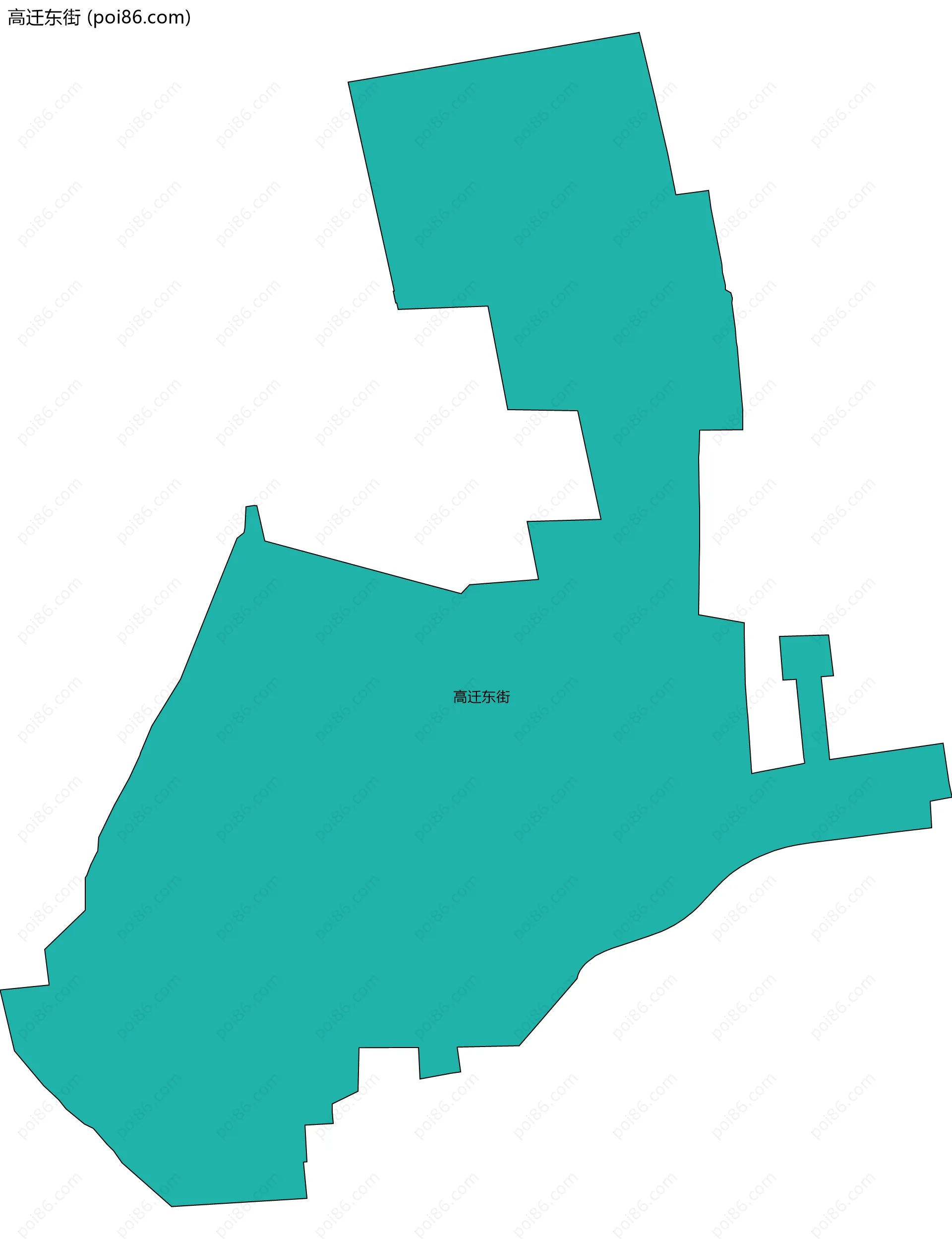 高迁东街边界地图