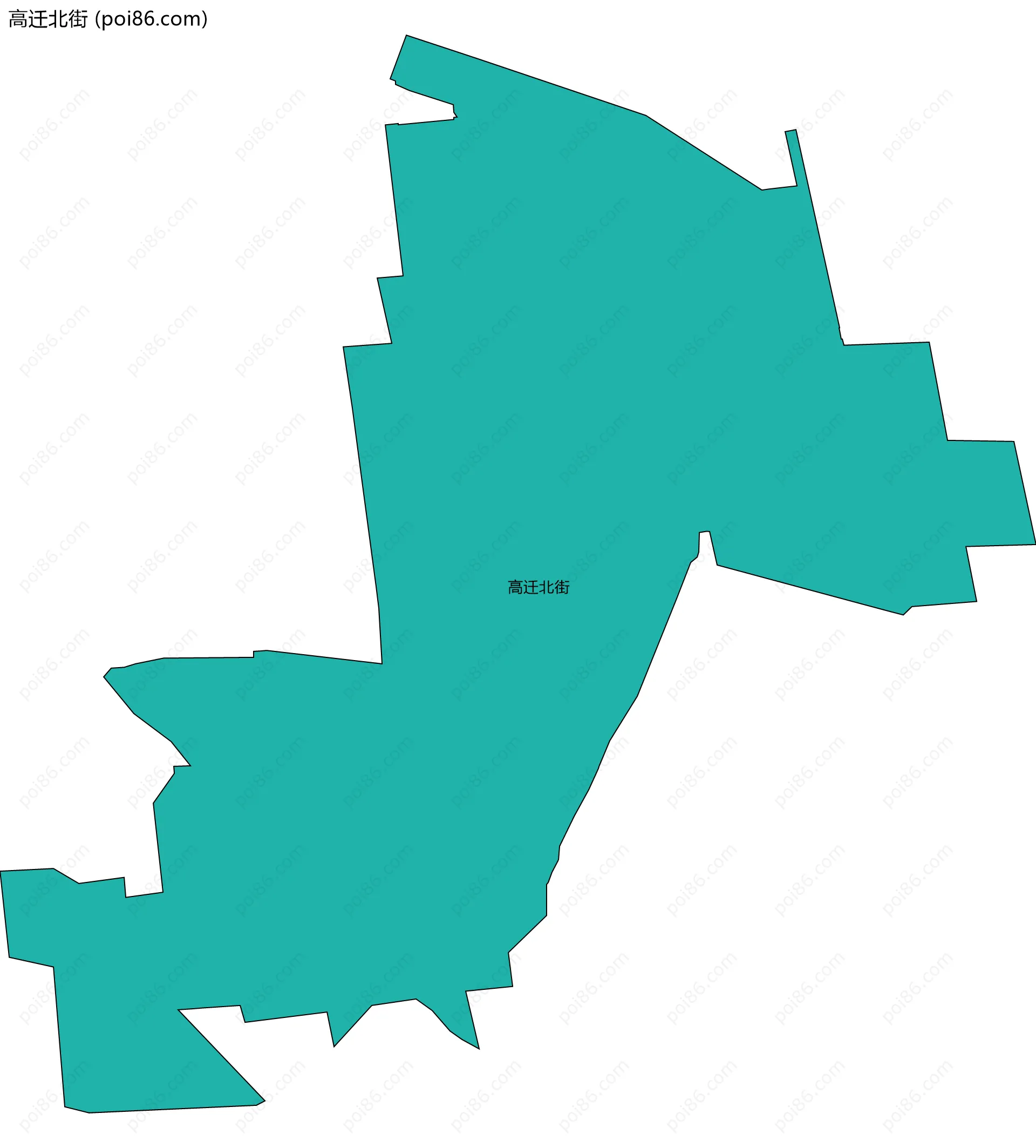 高迁北街边界地图