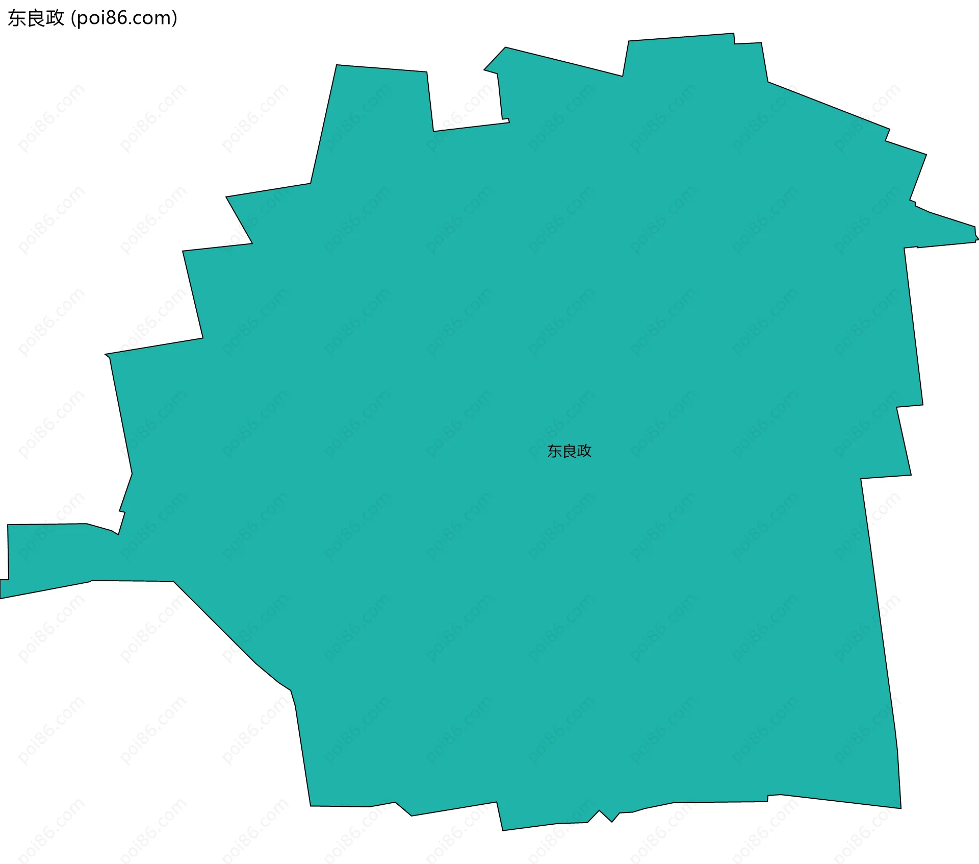 东良政边界地图