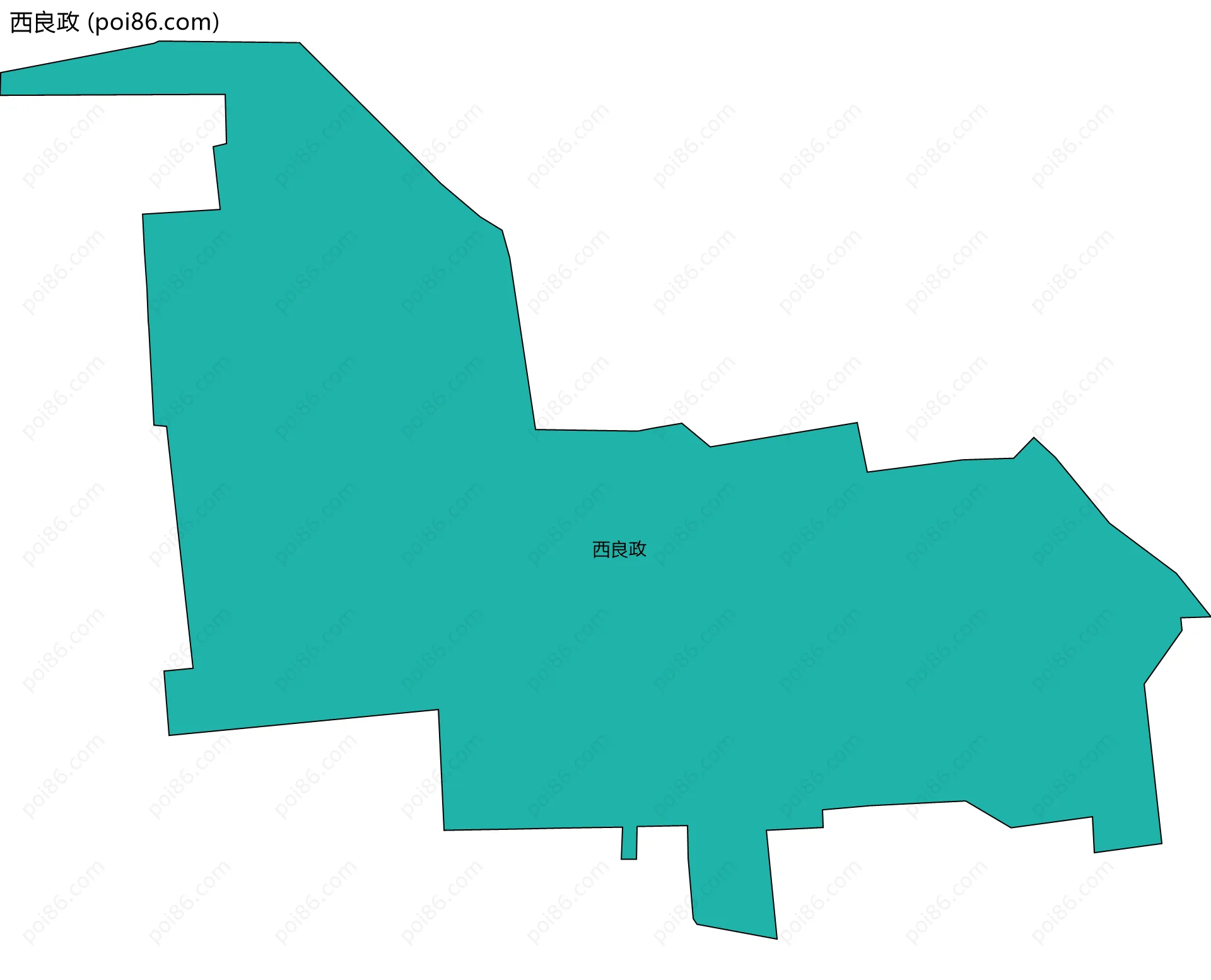 西良政边界地图