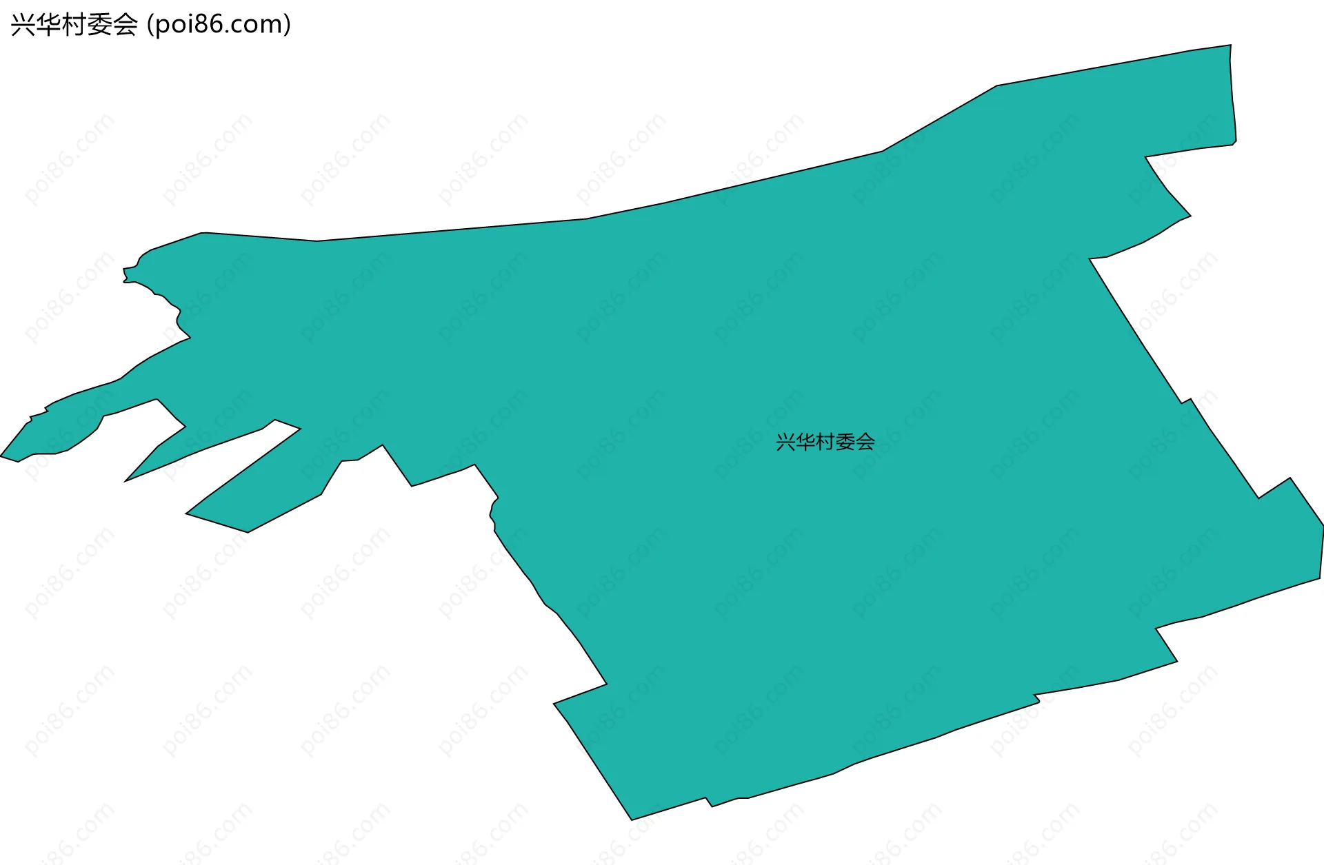 兴华村委会边界地图