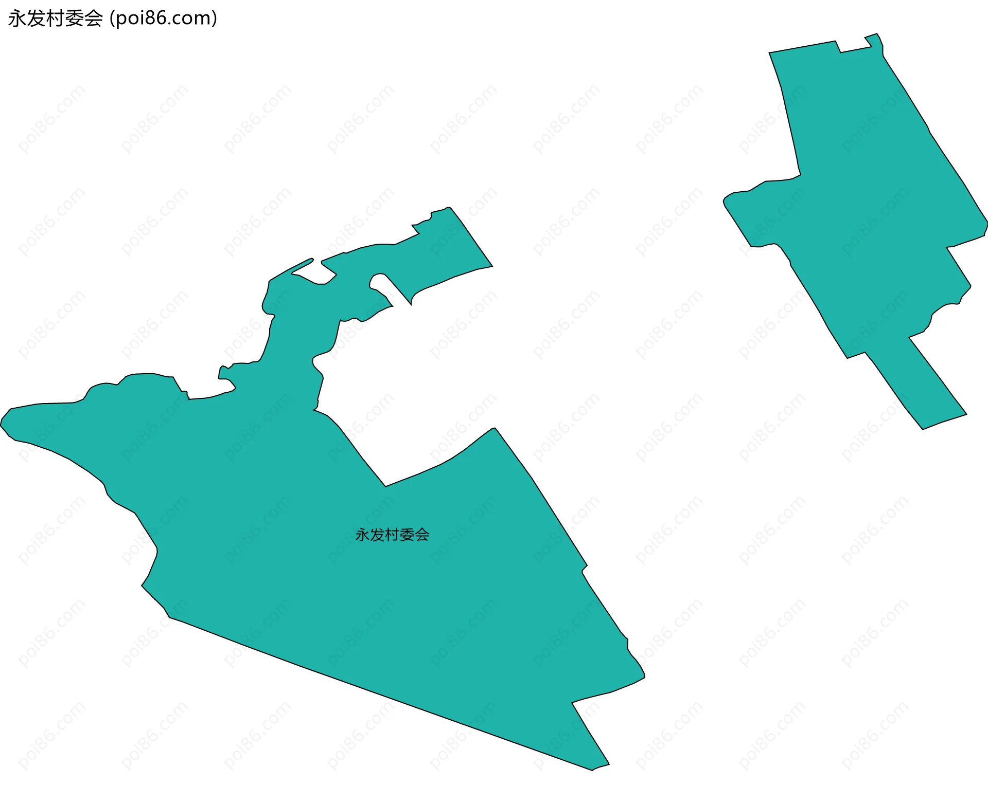 永发村委会边界地图