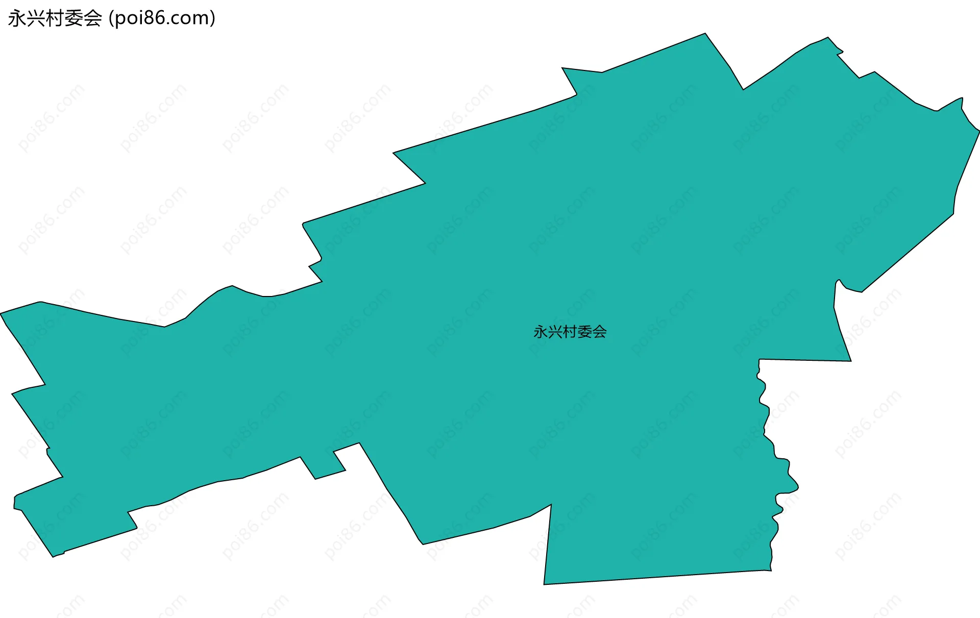 永兴村委会边界地图