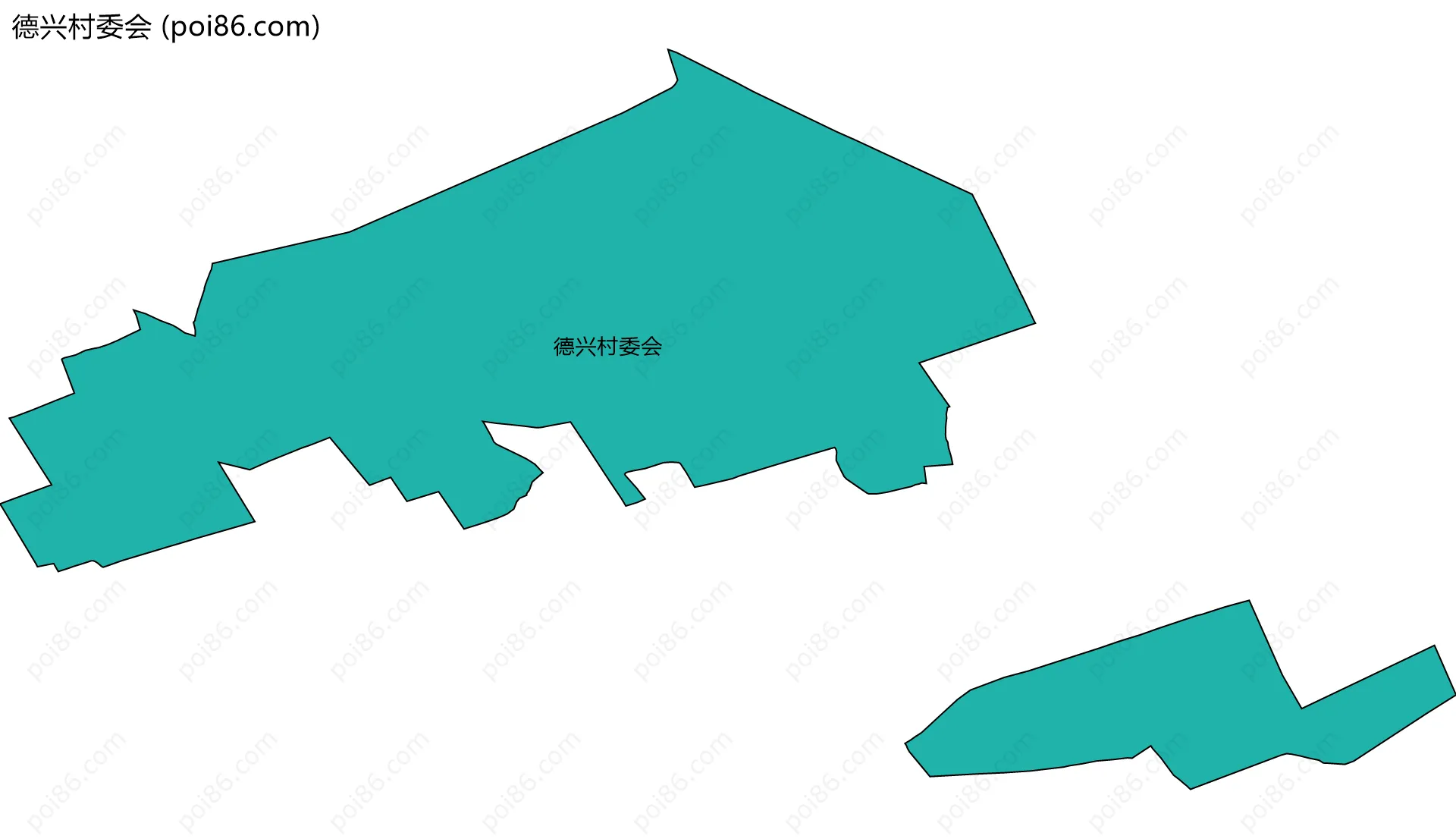 德兴村委会边界地图