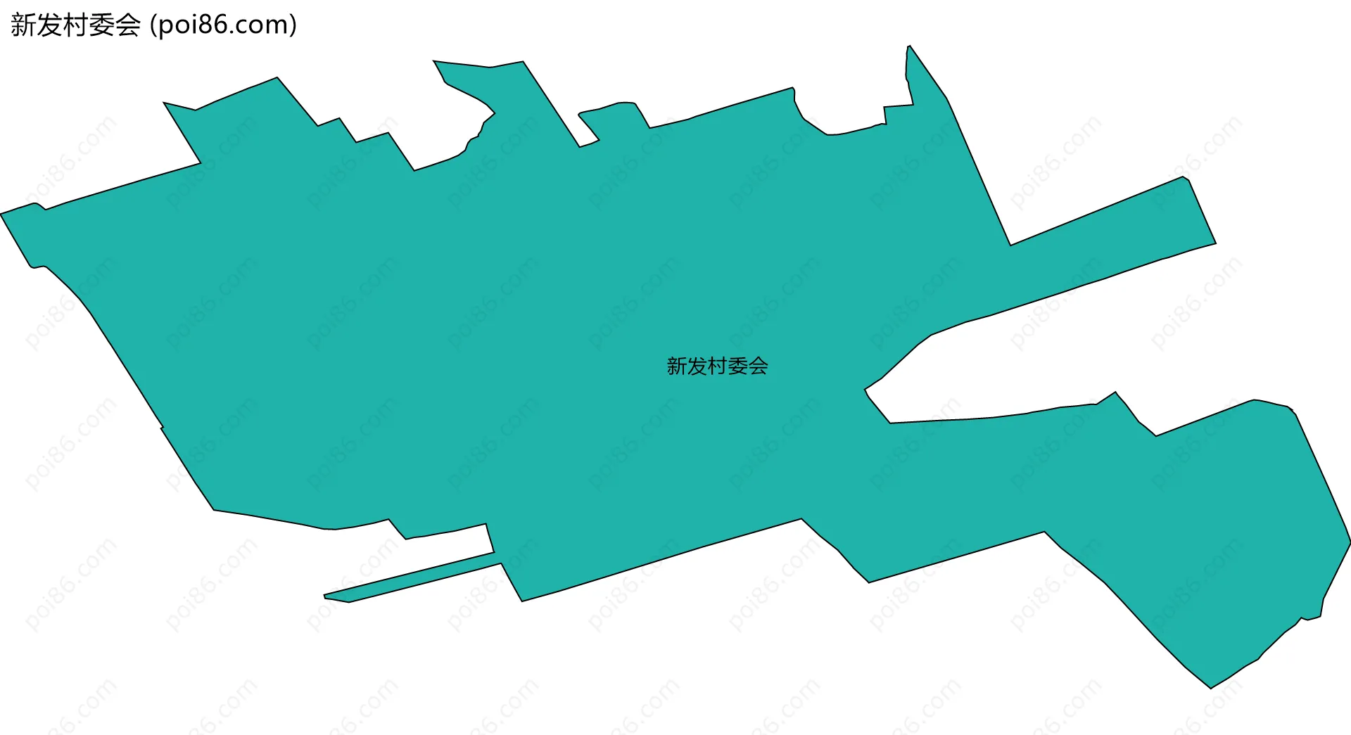 新发村委会边界地图