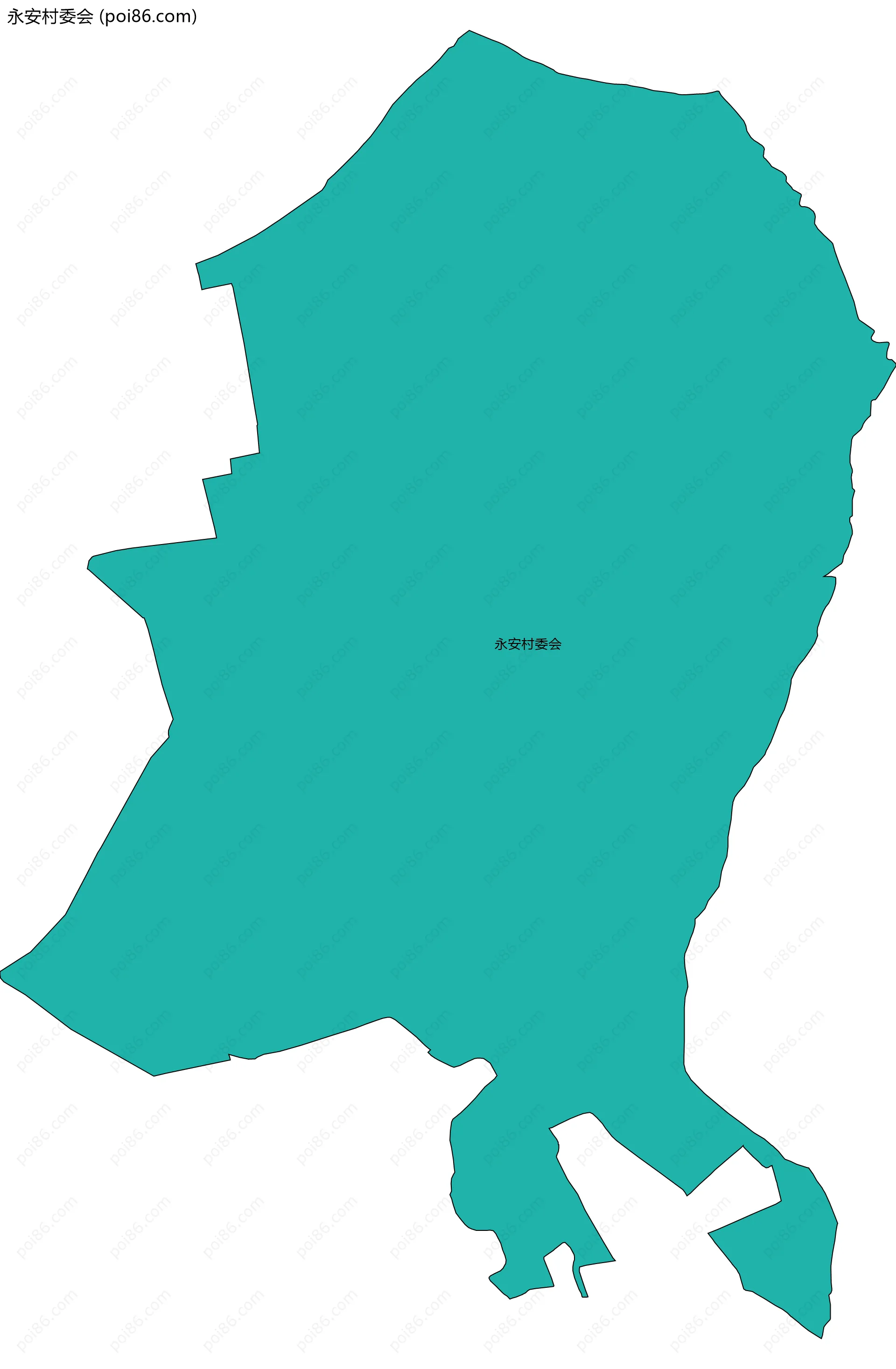 永安村委会边界地图