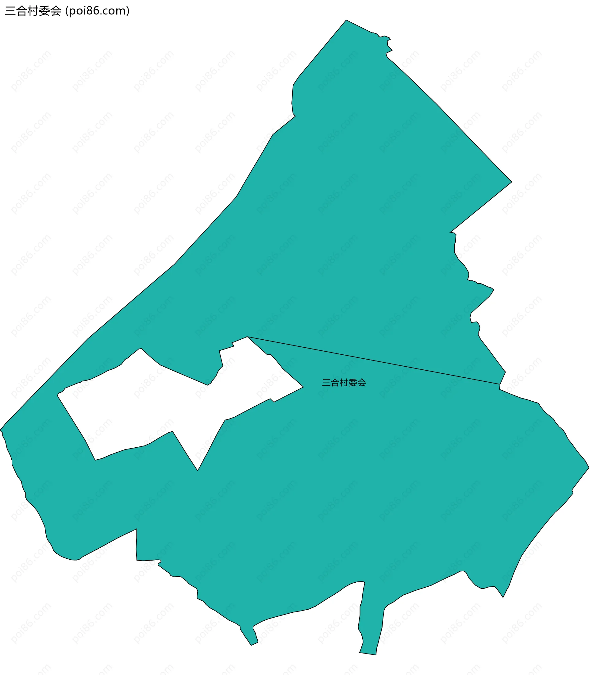 三合村委会边界地图