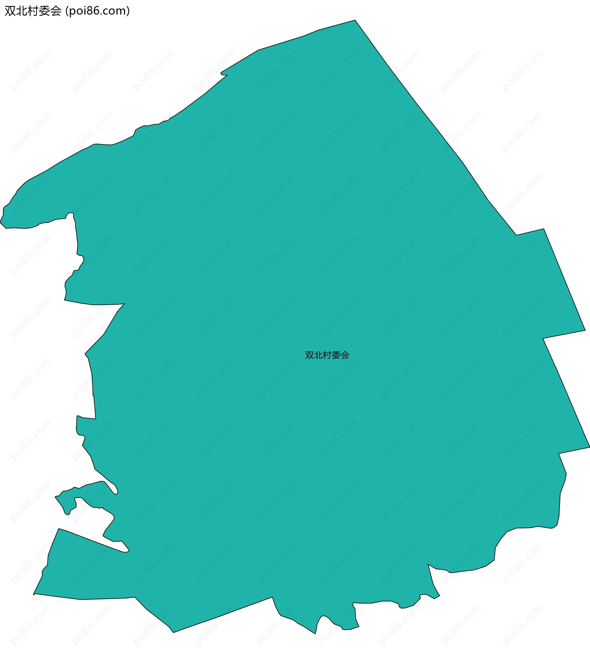 双北村委会边界地图