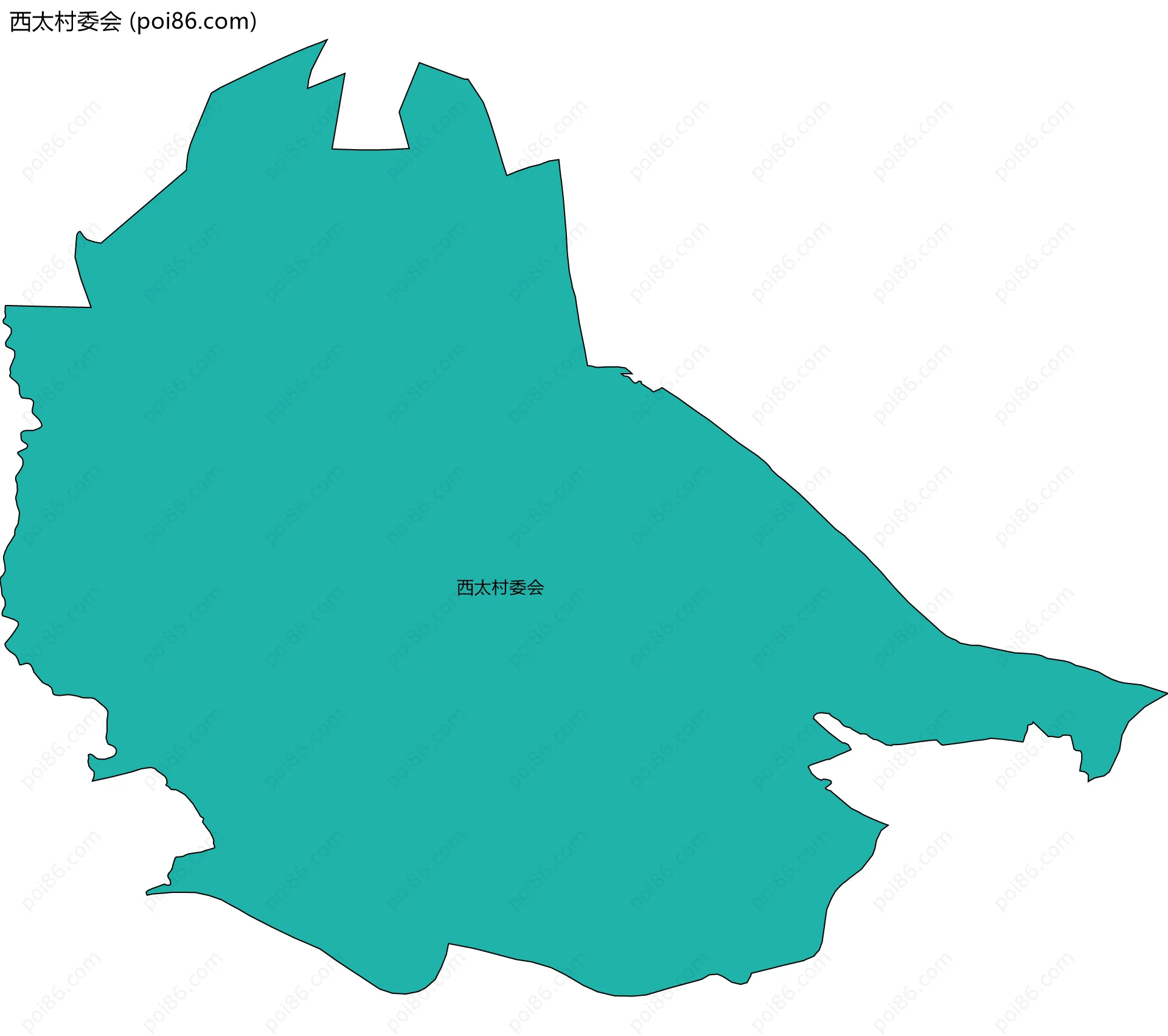 西太村委会边界地图