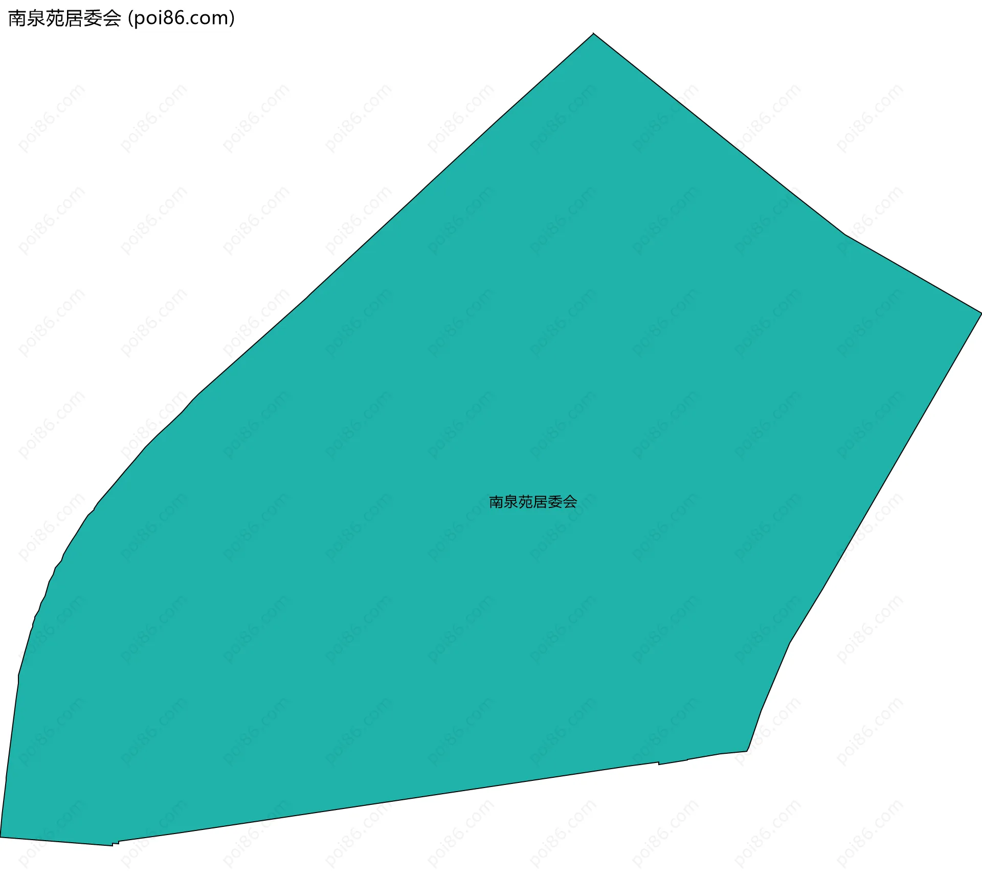 南泉苑居委会边界地图