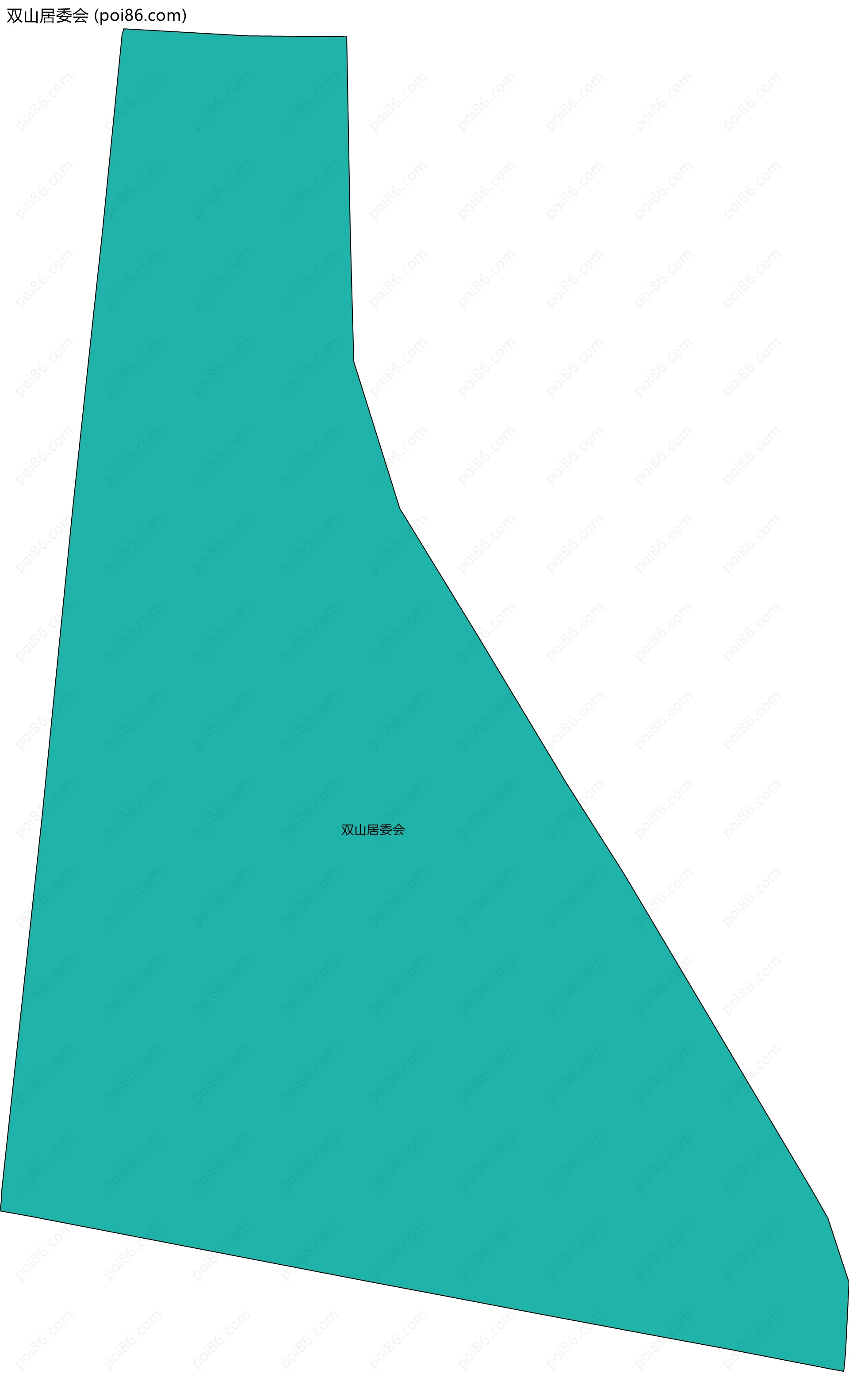 双山居委会边界地图