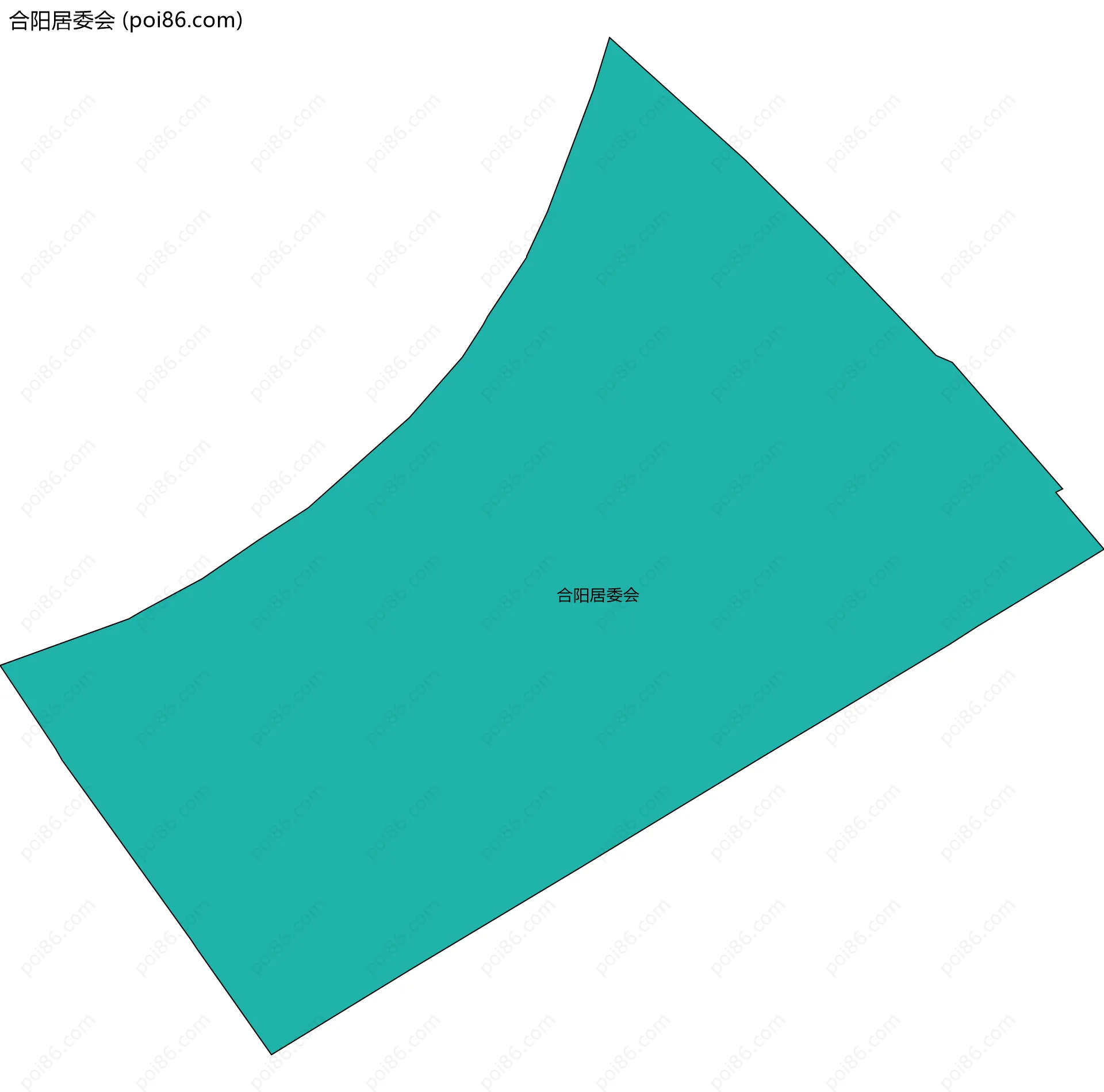 合阳居委会边界地图