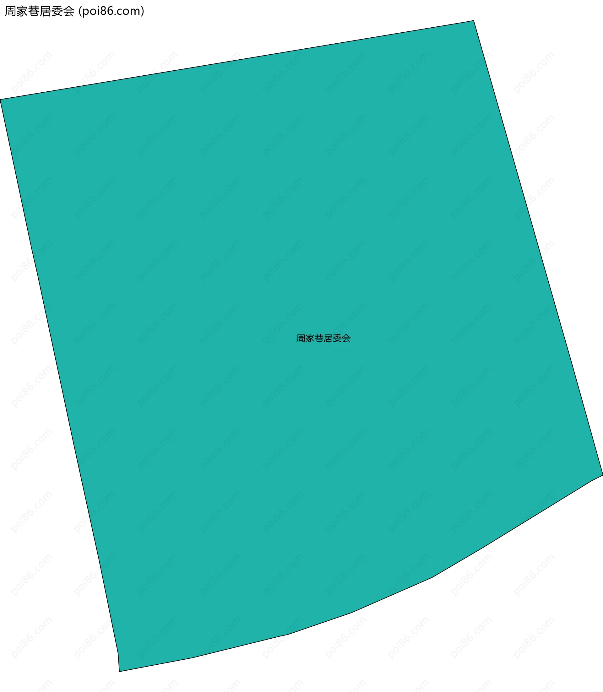 周家巷居委会边界地图