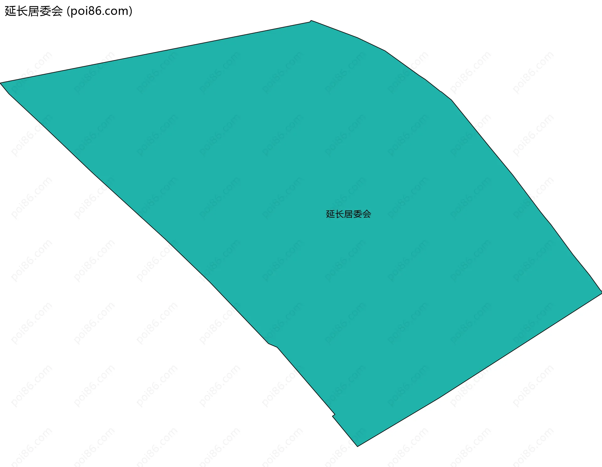 延长居委会边界地图
