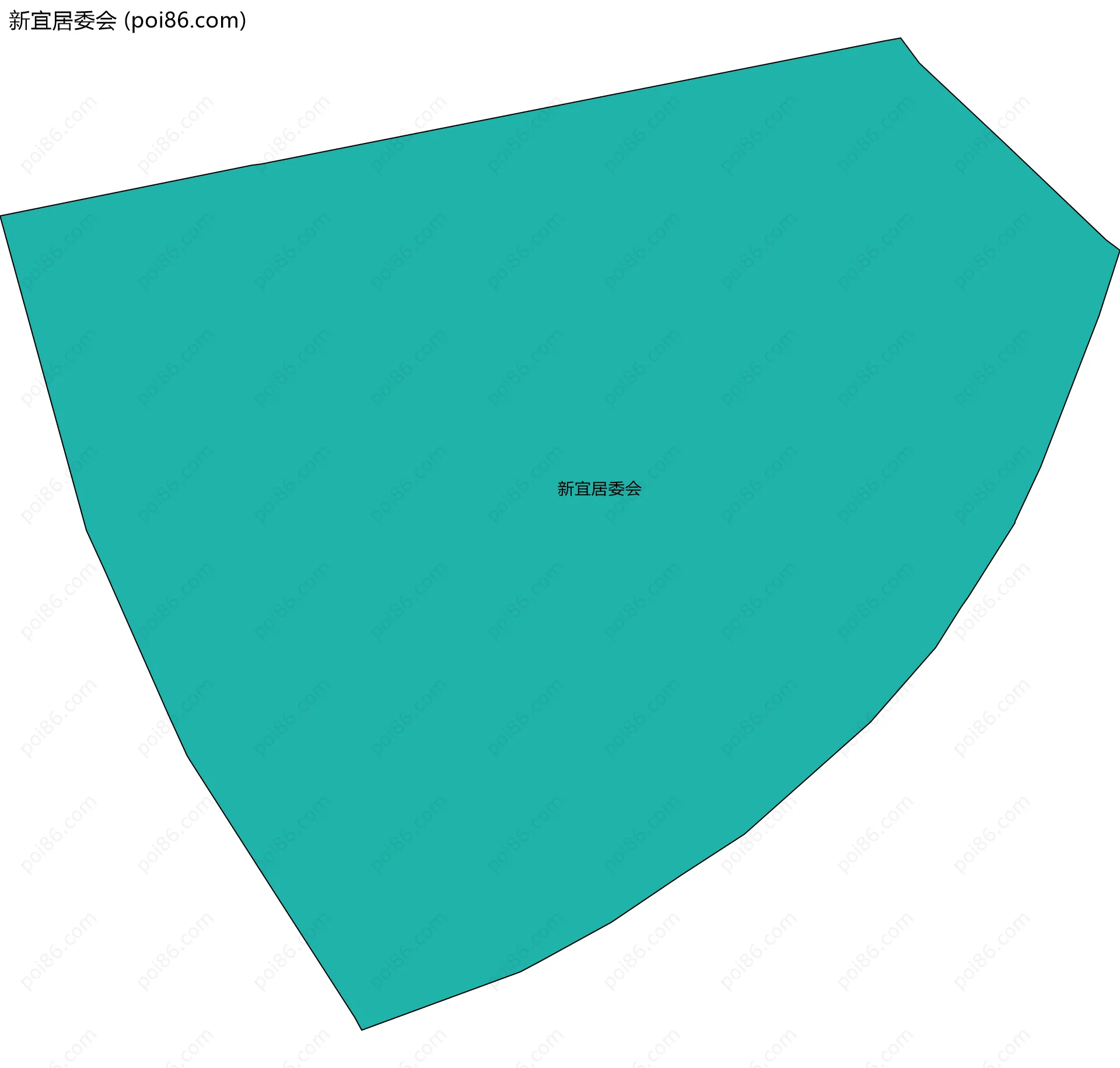 新宜居委会边界地图