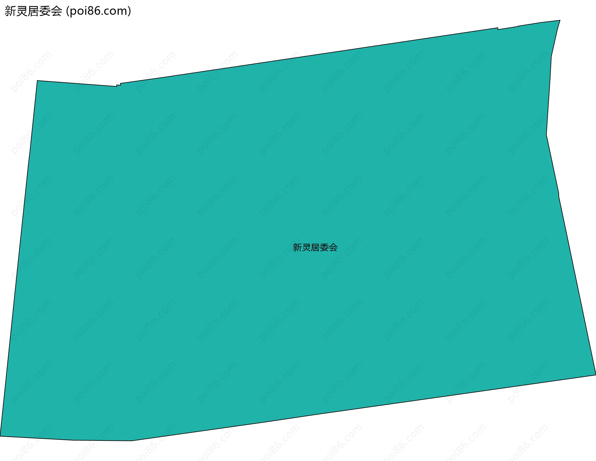 新灵居委会边界地图