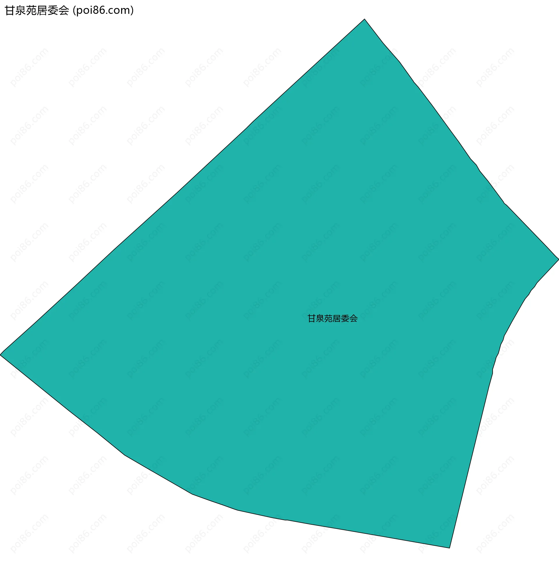甘泉苑居委会边界地图