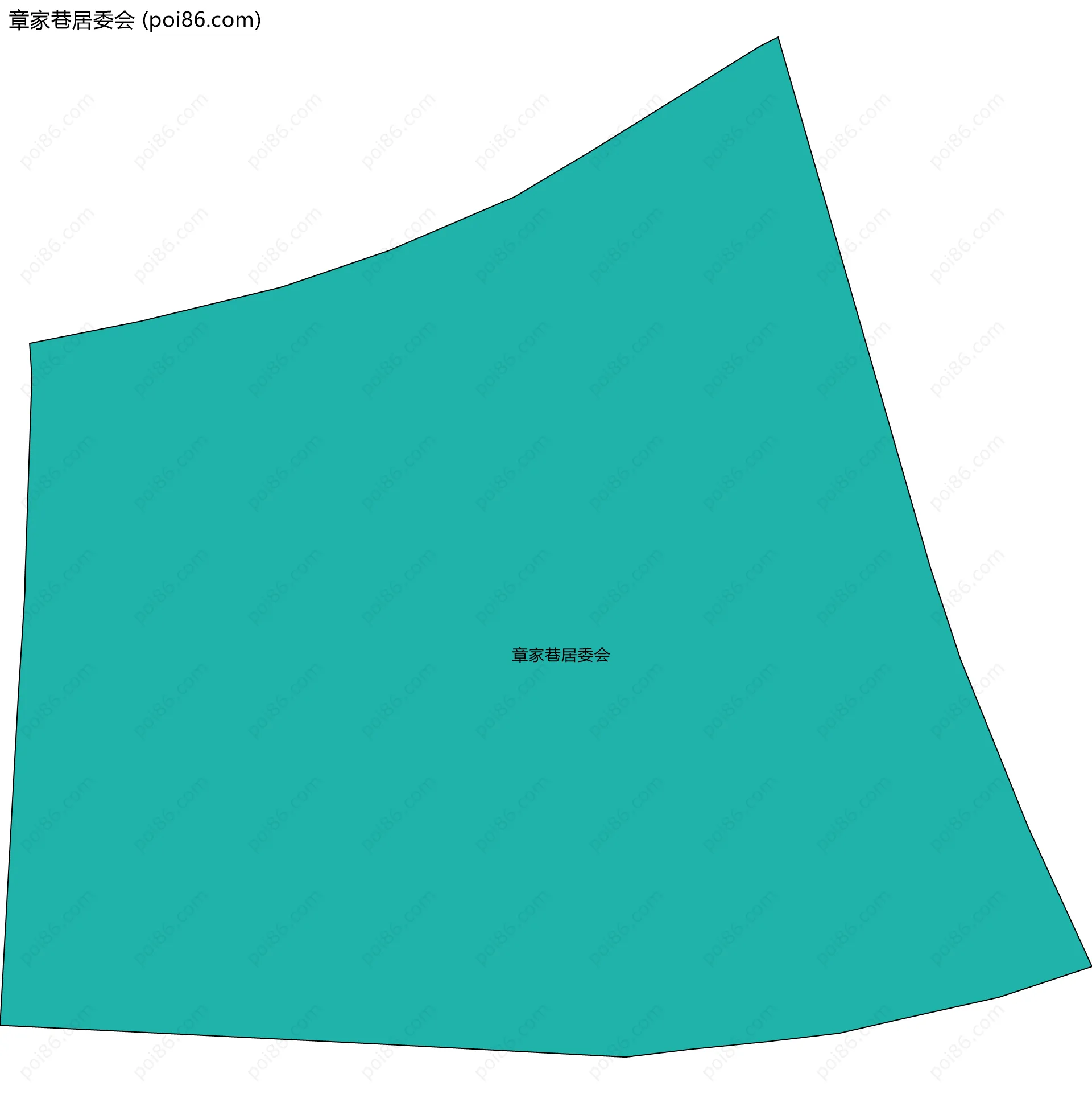 章家巷居委会边界地图