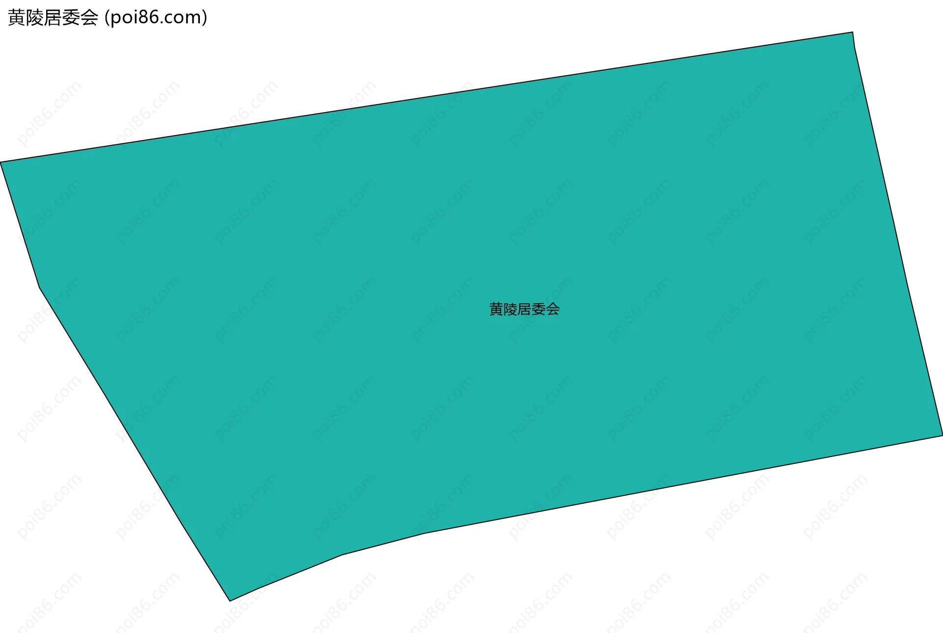 黄陵居委会边界地图