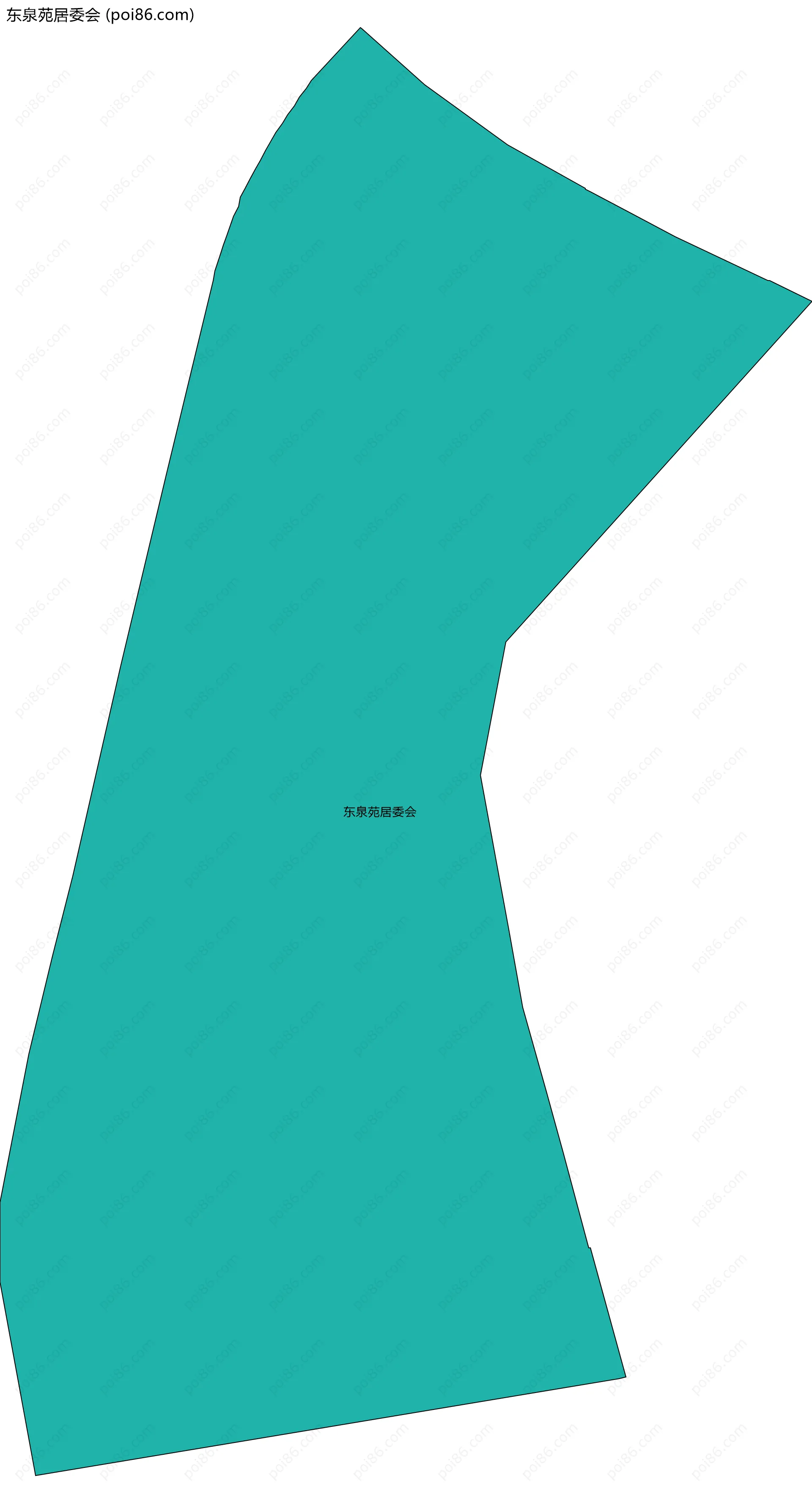 东泉苑居委会边界地图