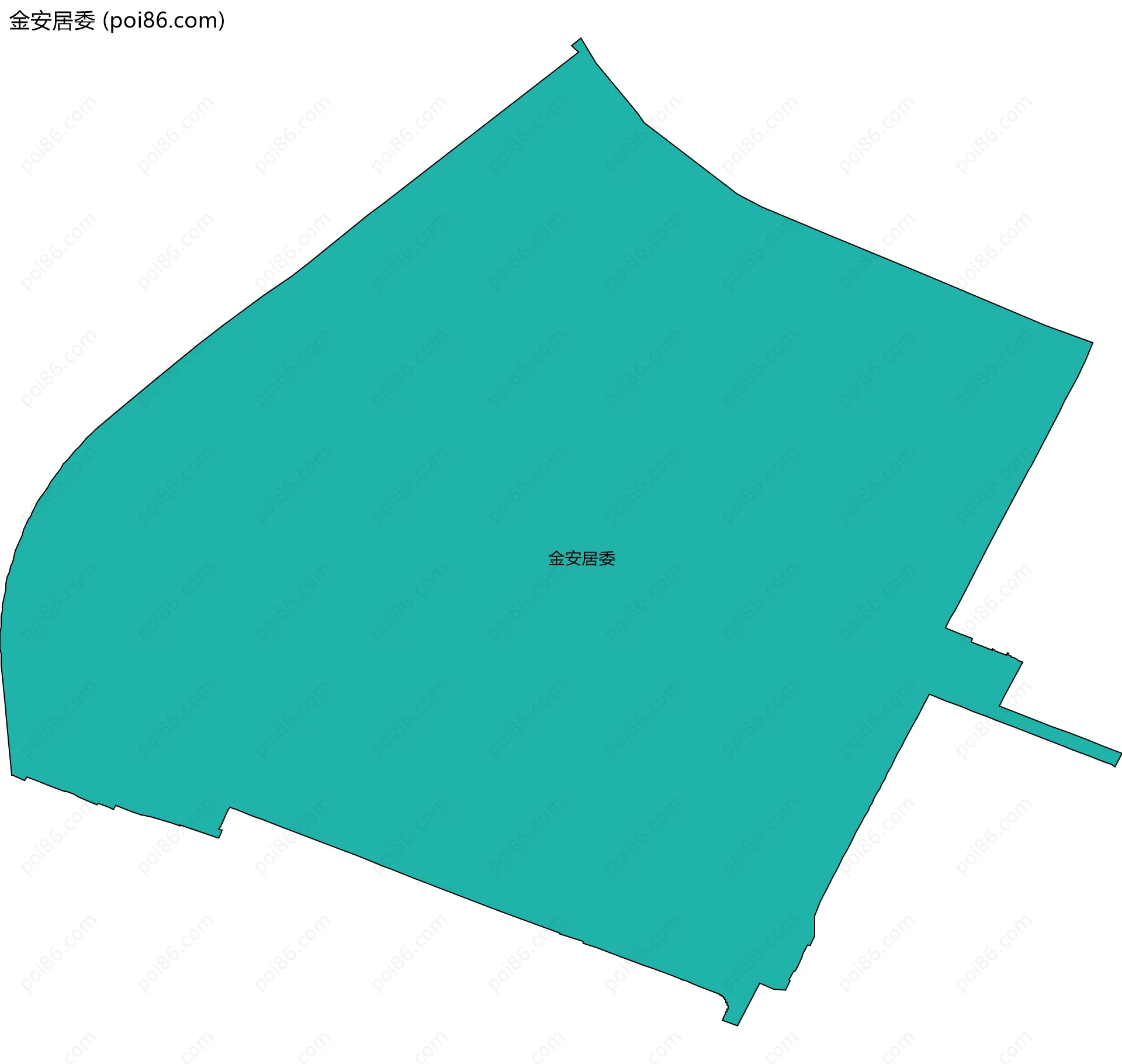 金安居委边界地图