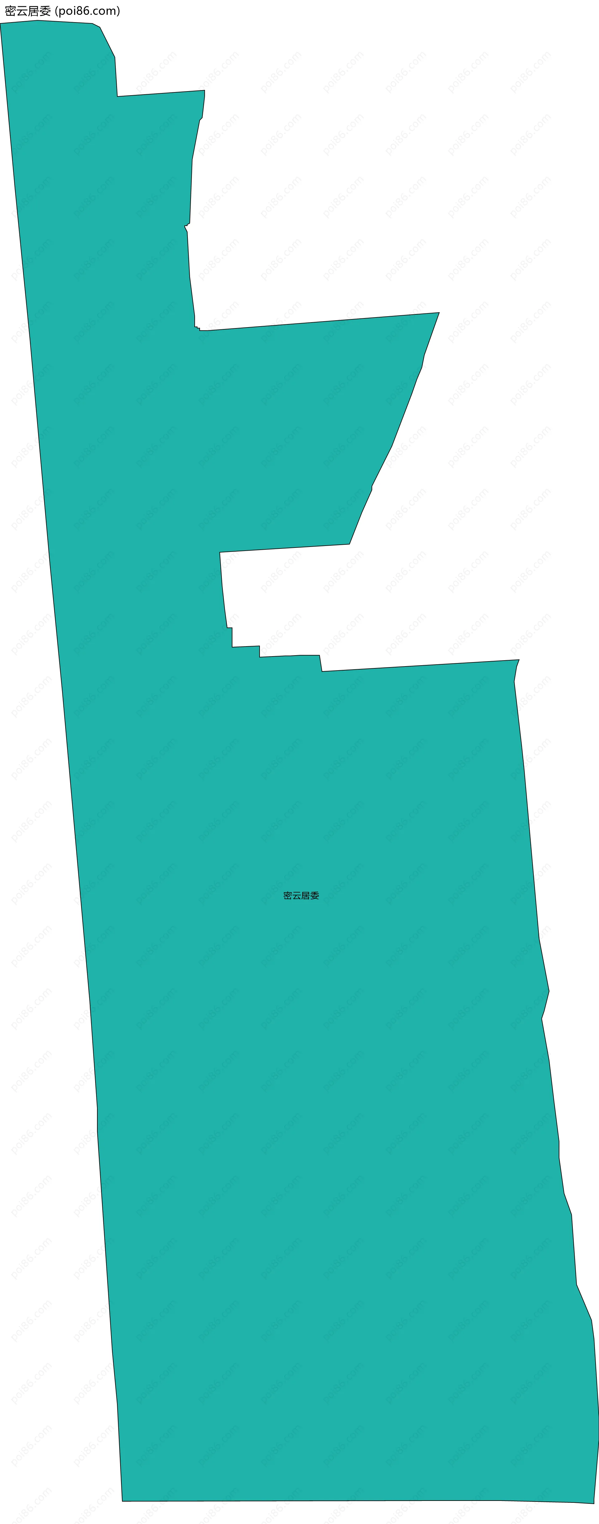 密云居委边界地图