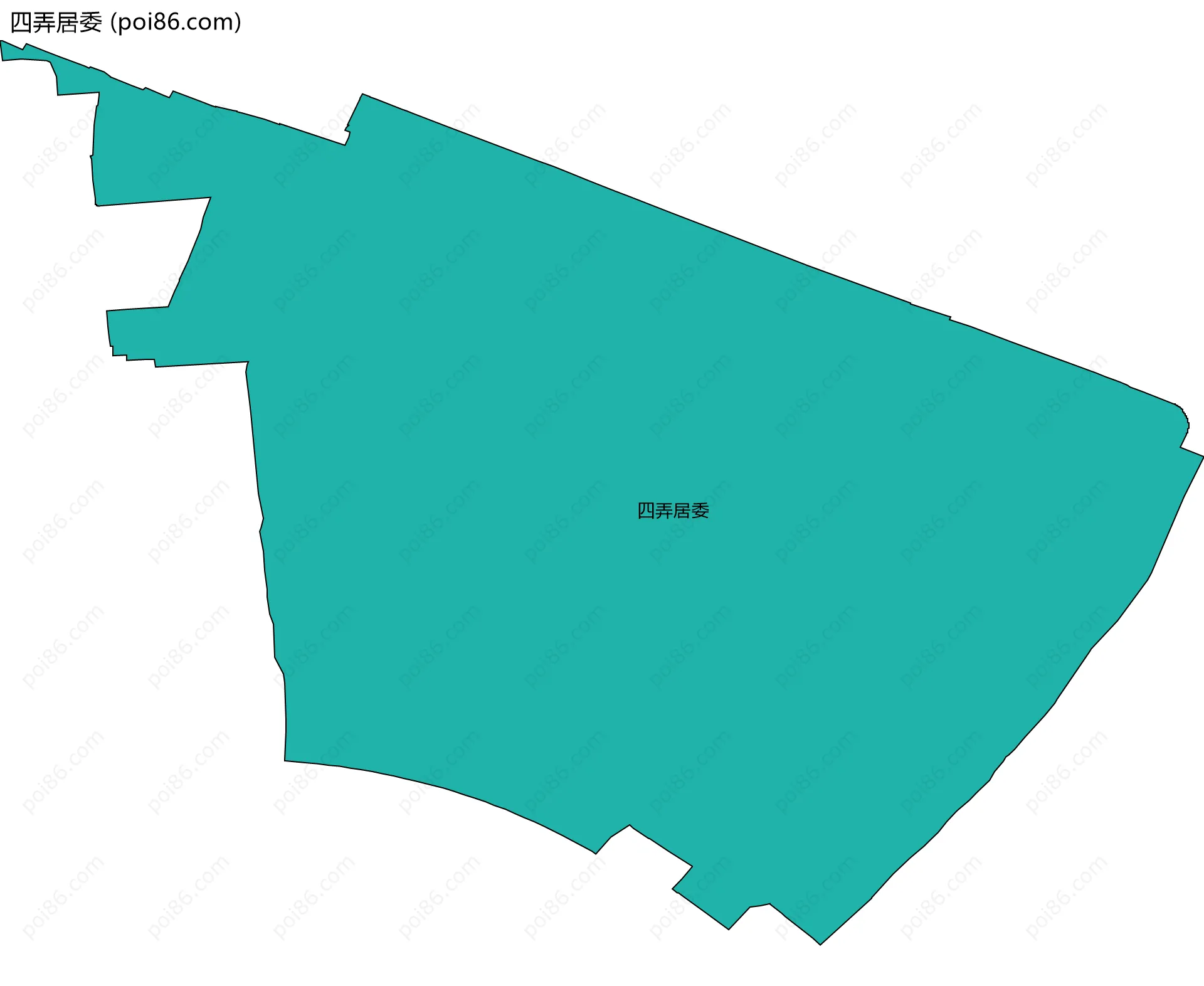 四弄居委边界地图