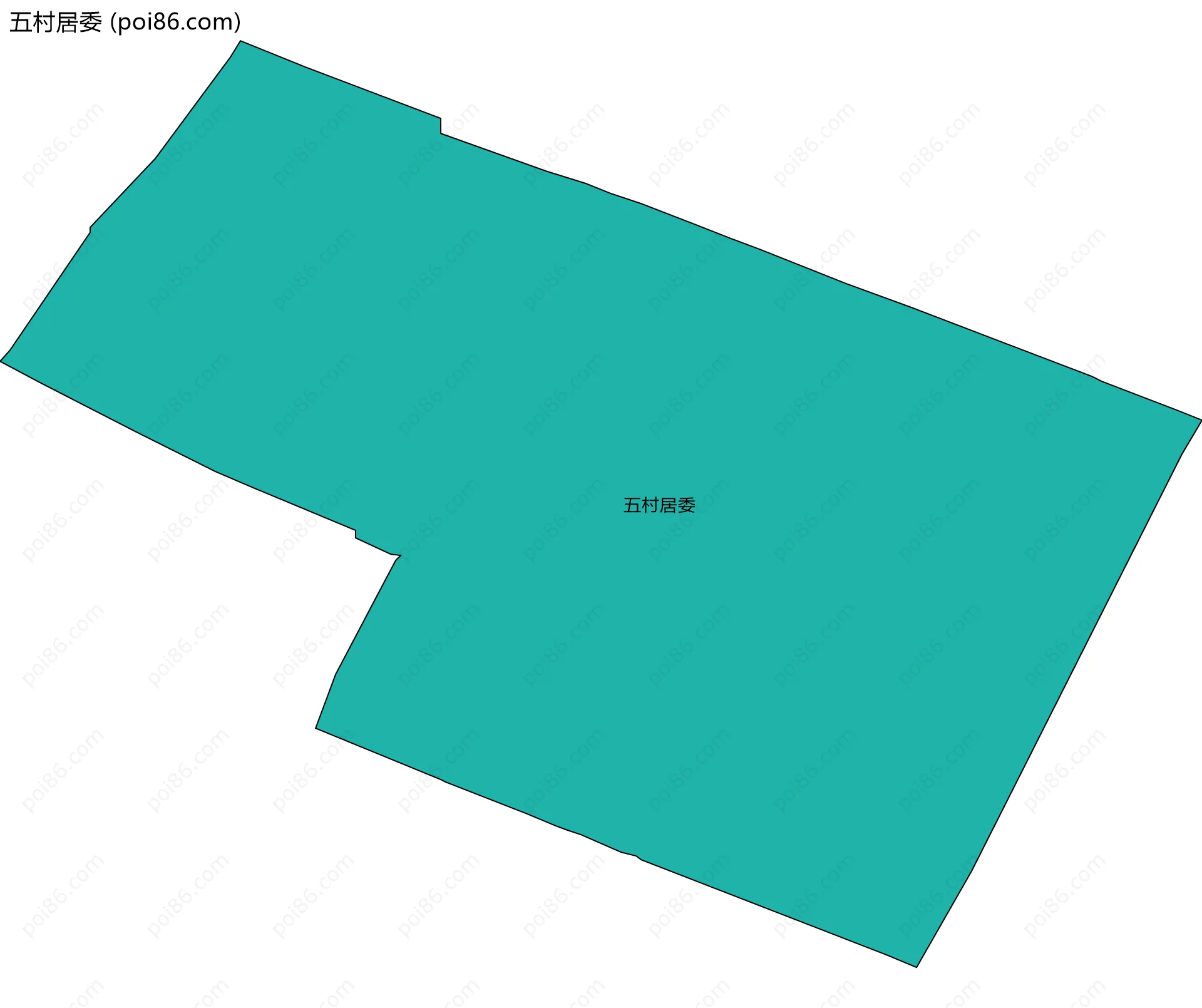 五村居委边界地图