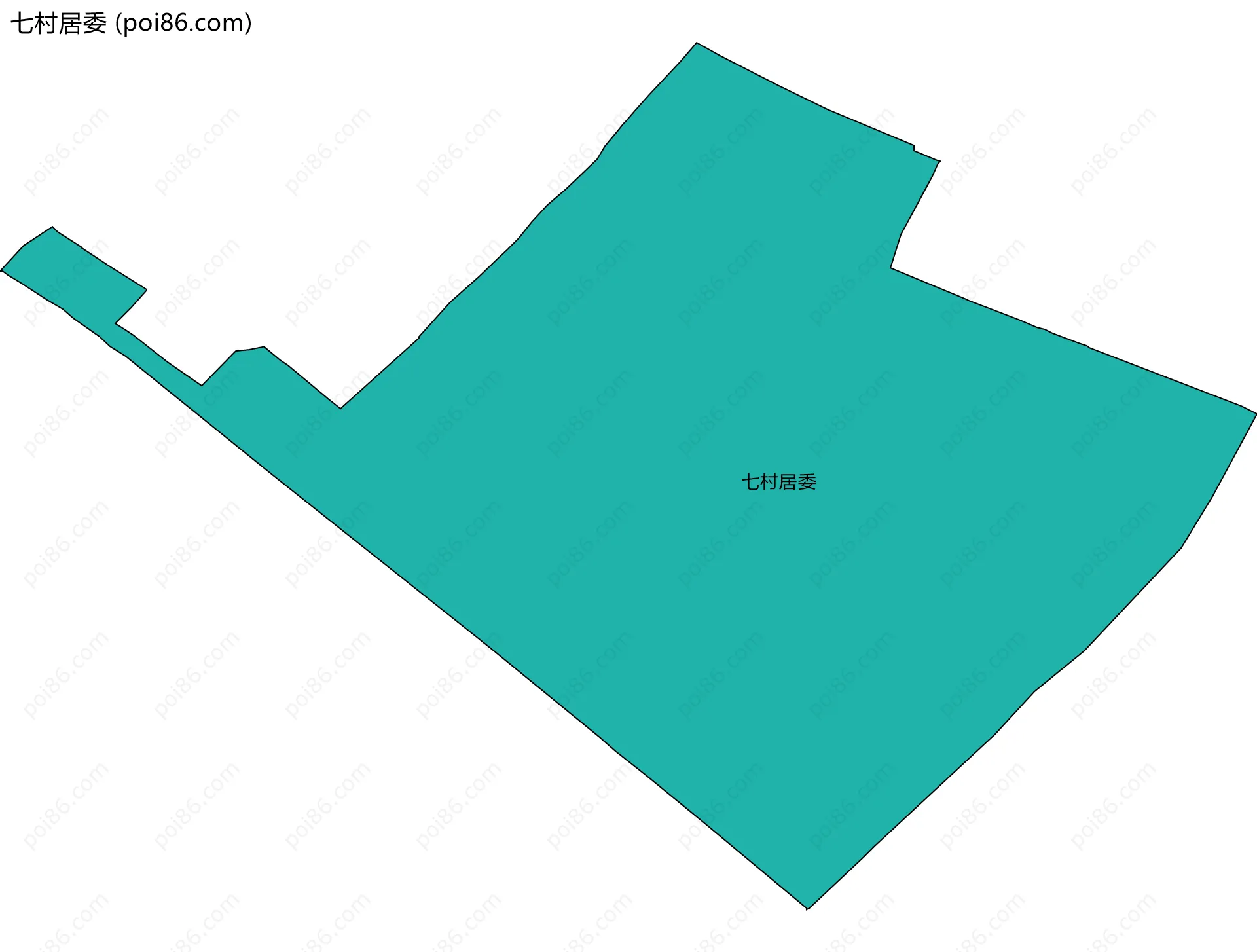 七村居委边界地图