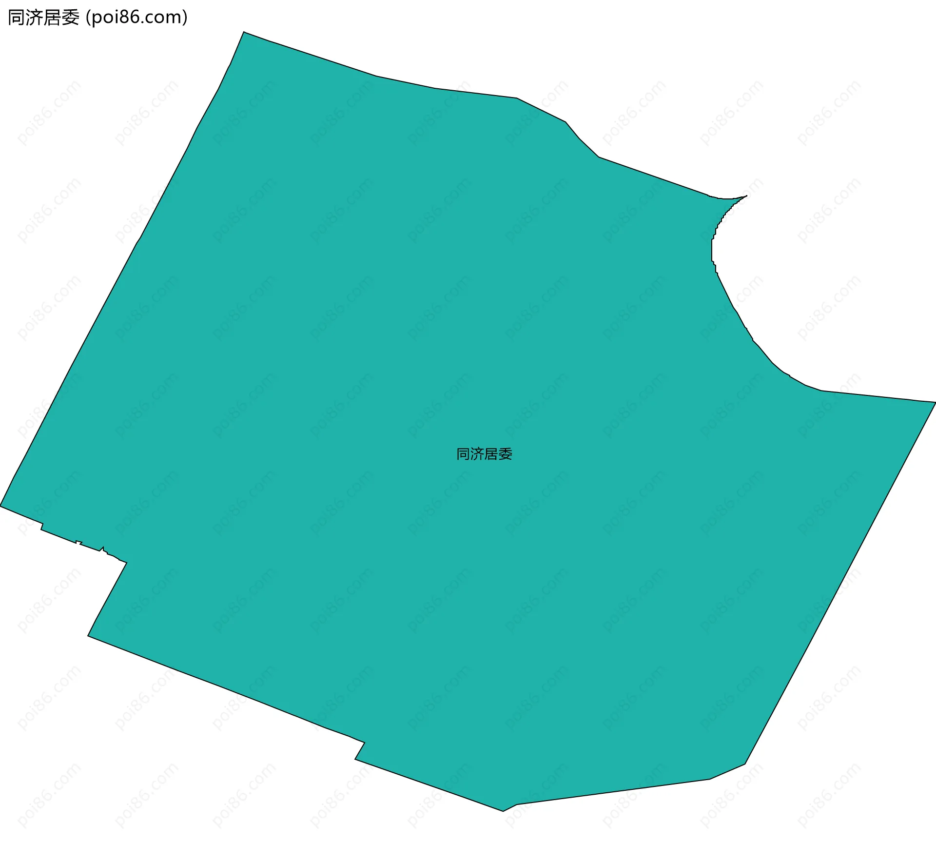 同济居委边界地图