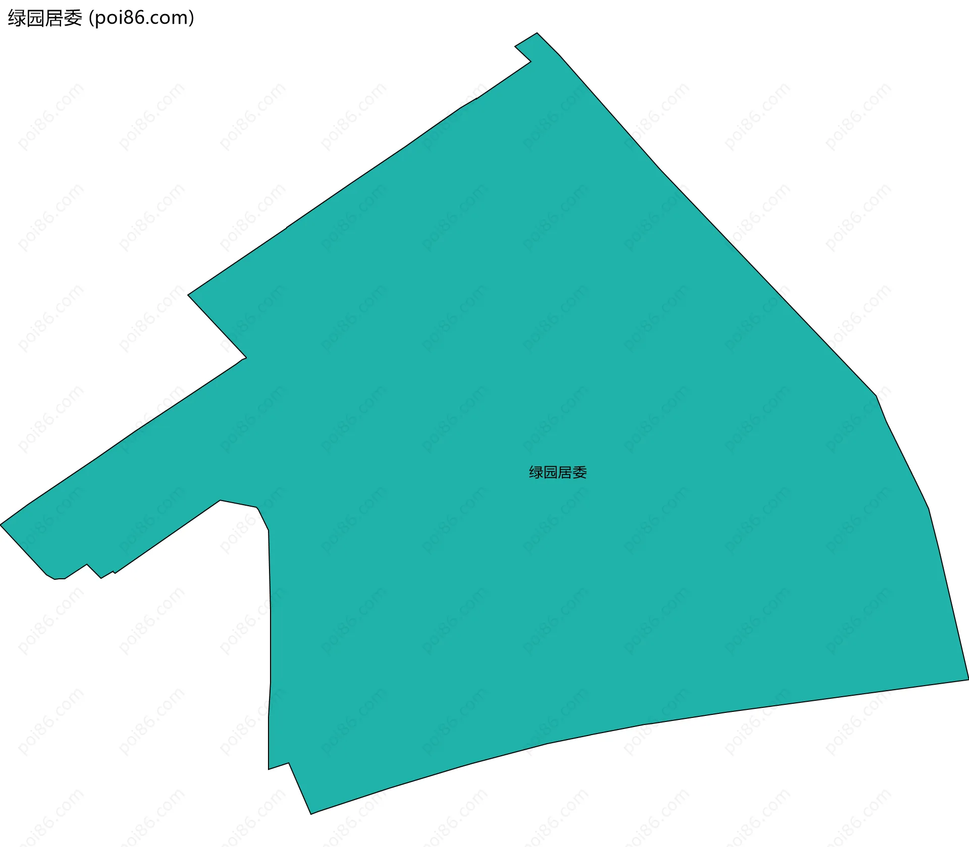 绿园居委边界地图