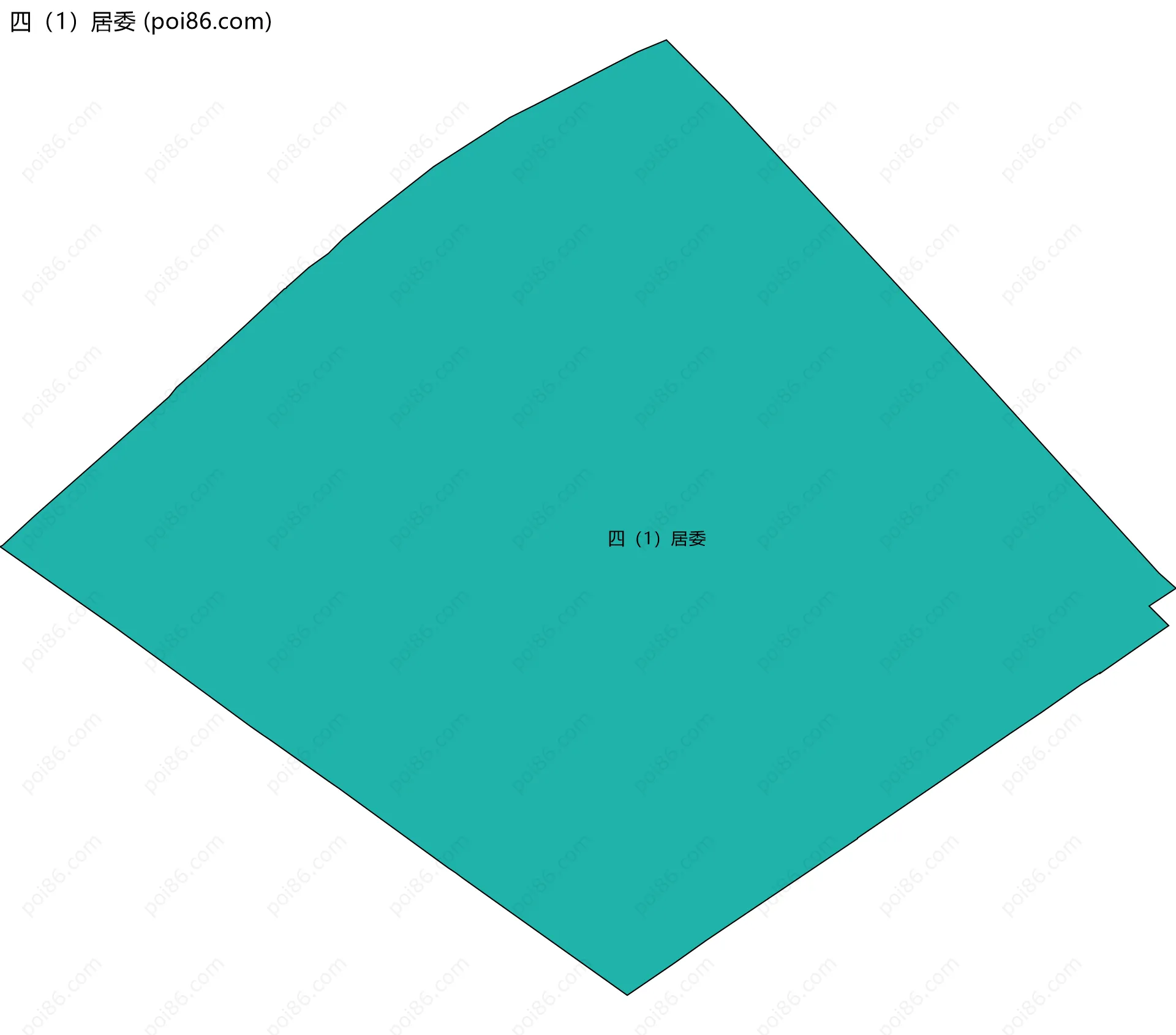 四（1）居委边界地图