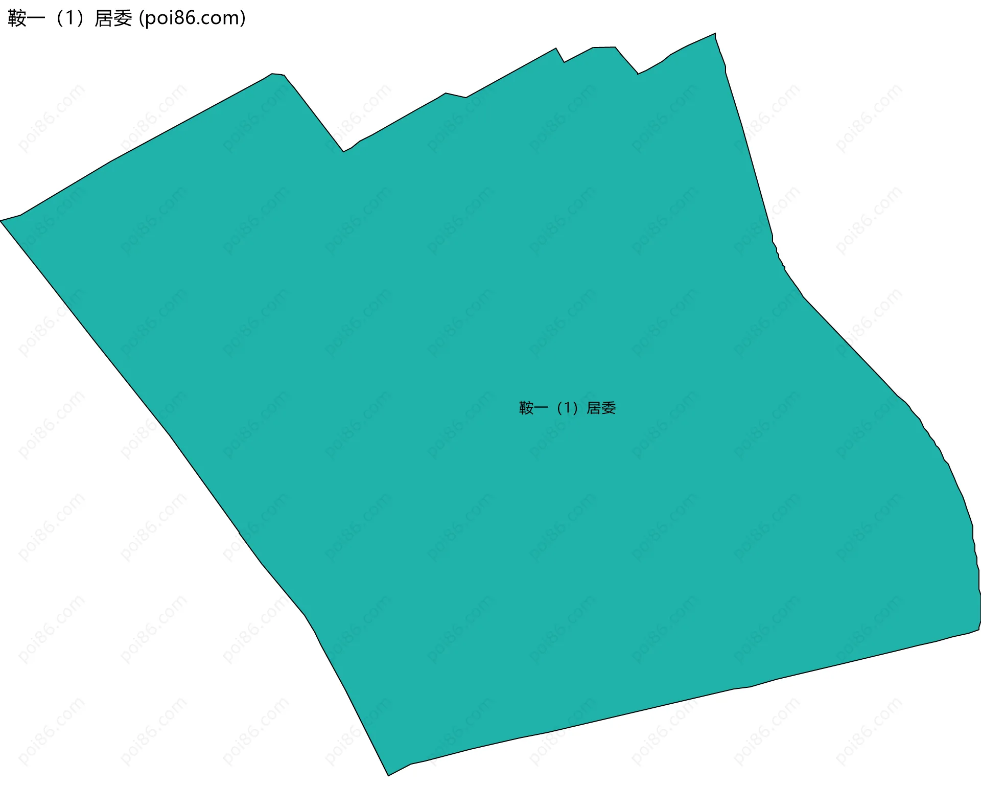 鞍一（1）居委边界地图