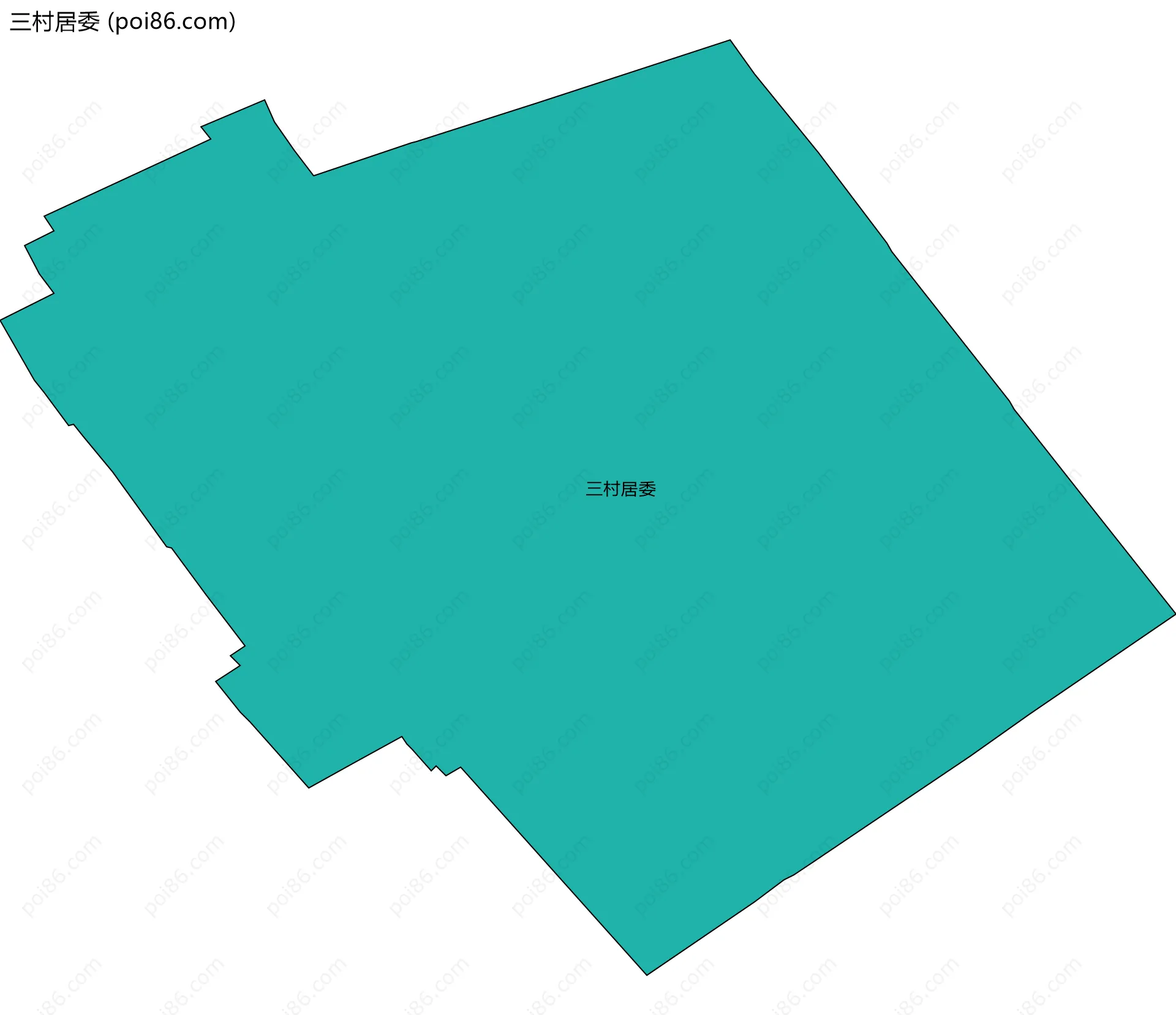 三村居委边界地图