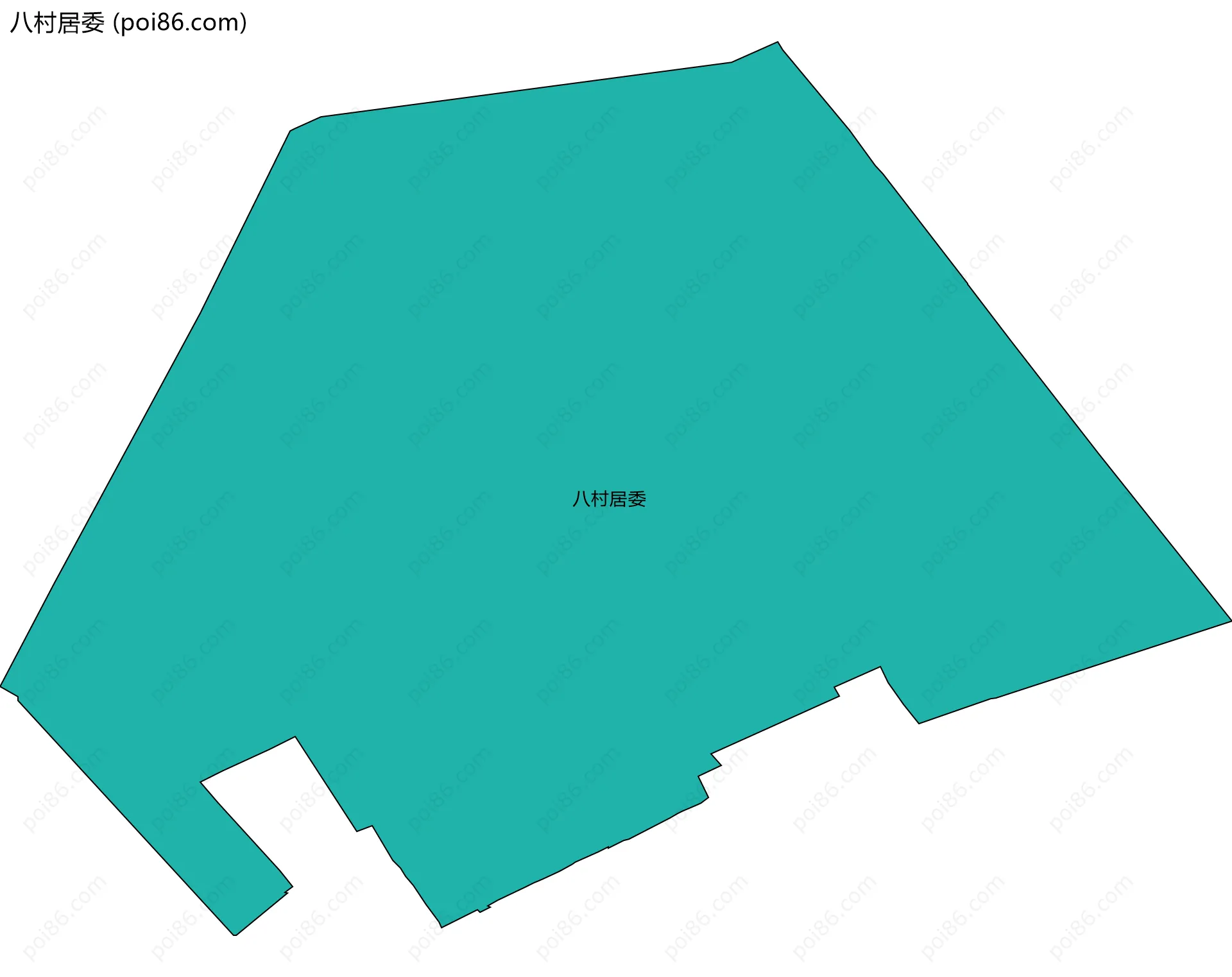 八村居委边界地图