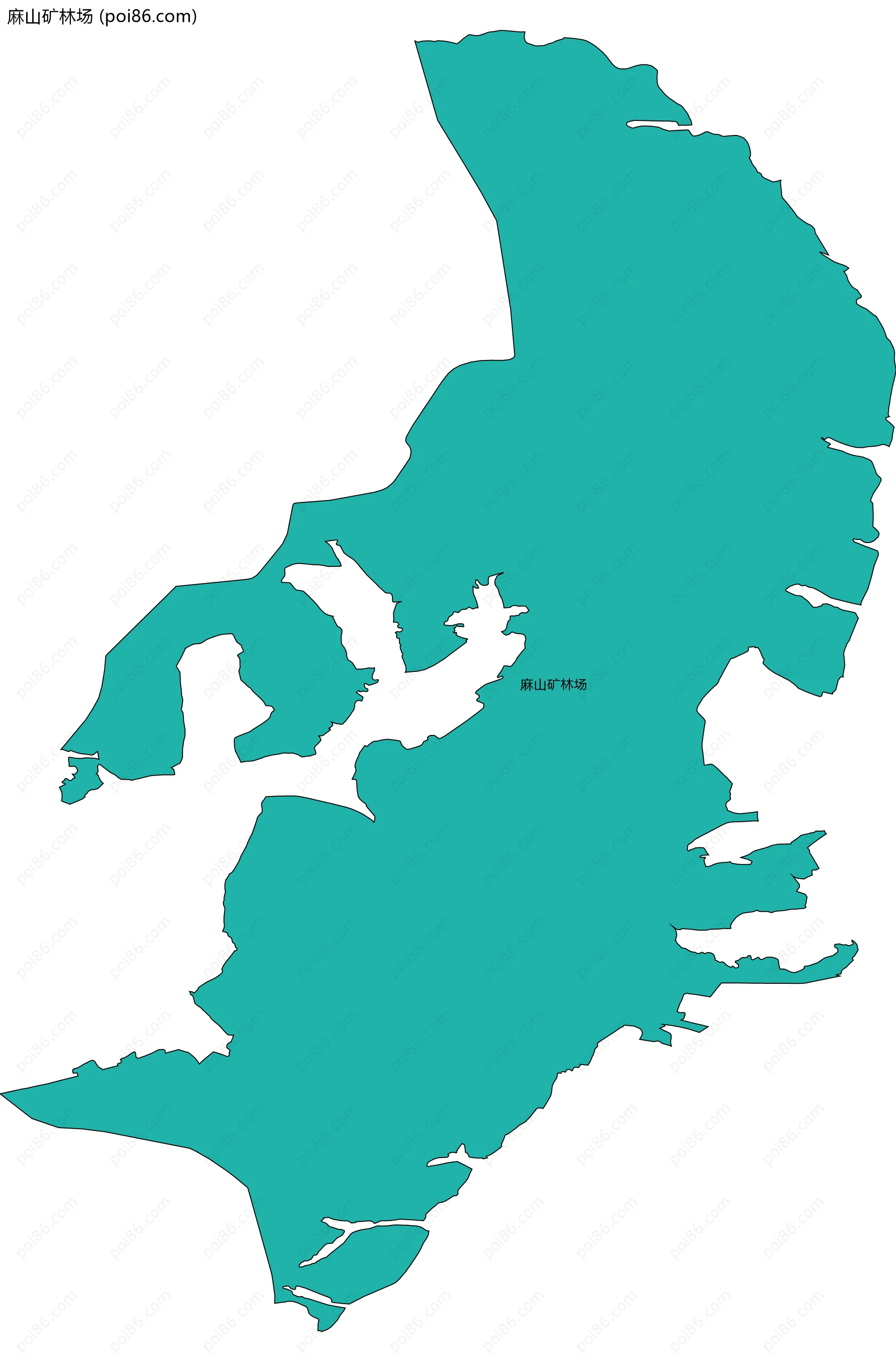 麻山矿林场边界地图