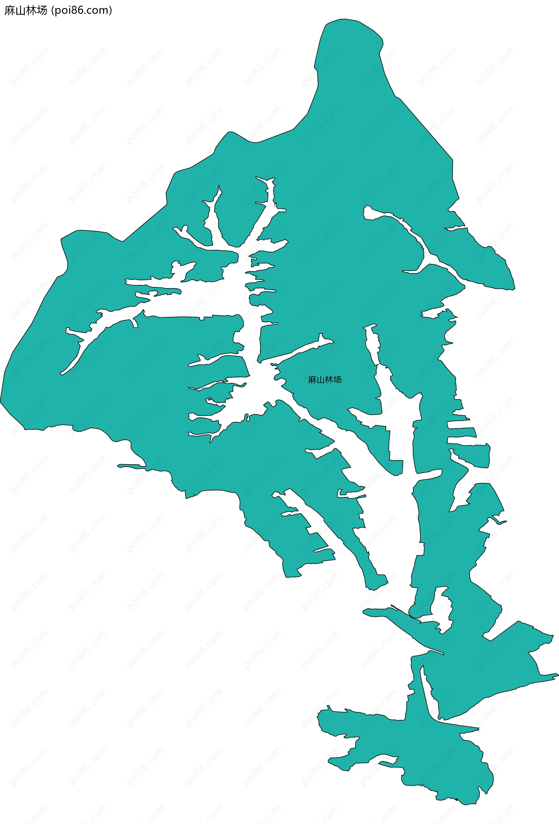 麻山林场边界地图