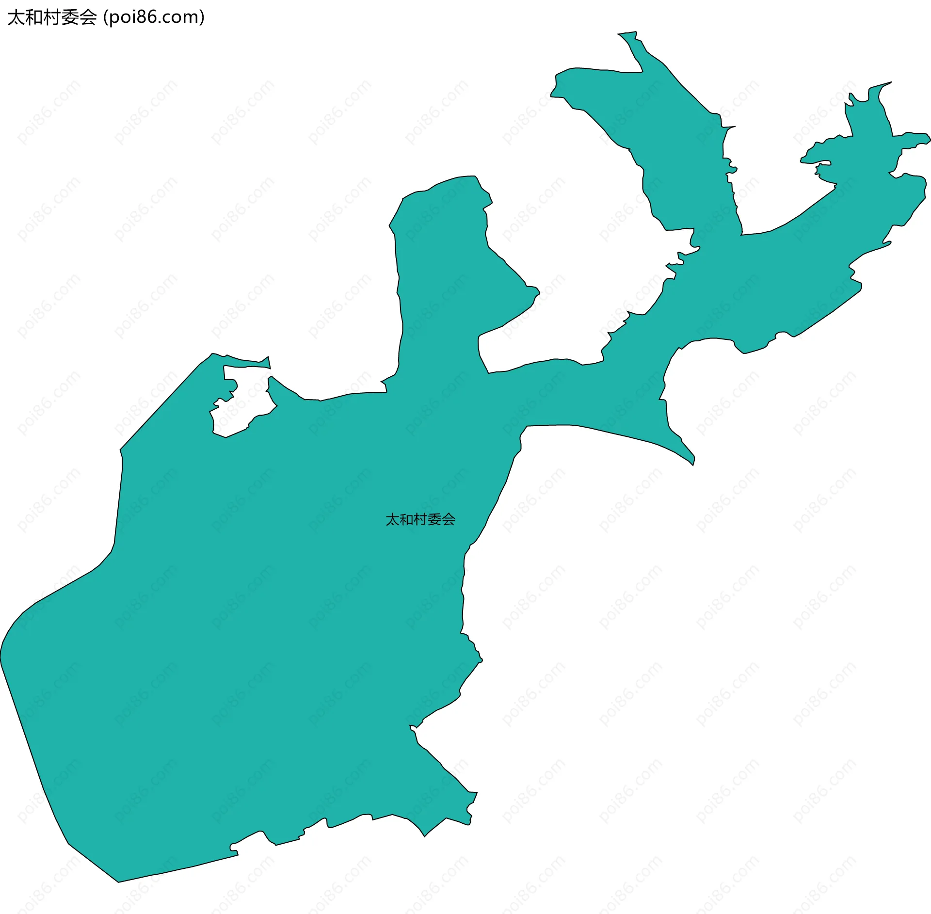 太和村委会边界地图